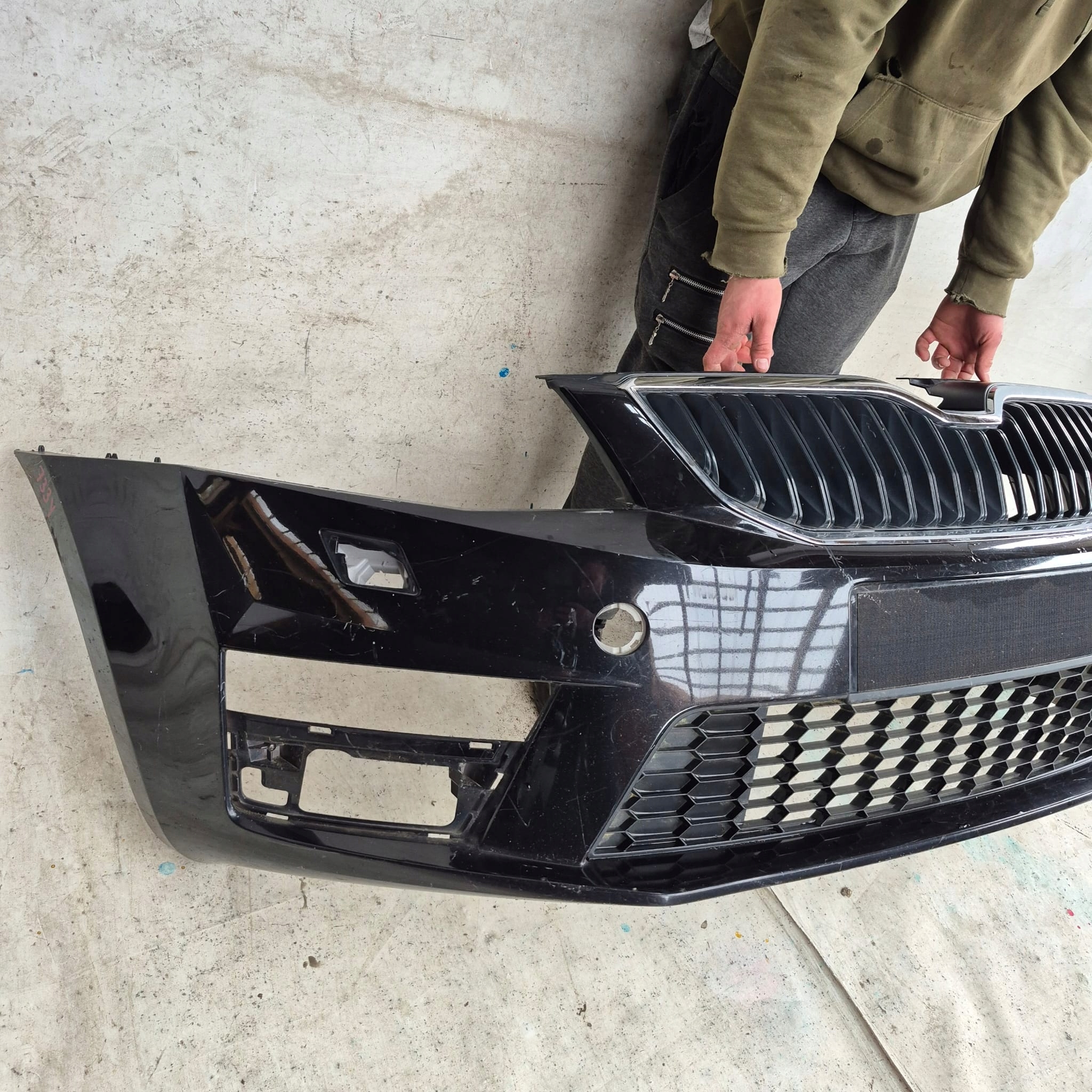 SKODA OCTAVIA III RS 5E0 12- bumper front front SPR 5E0807221F