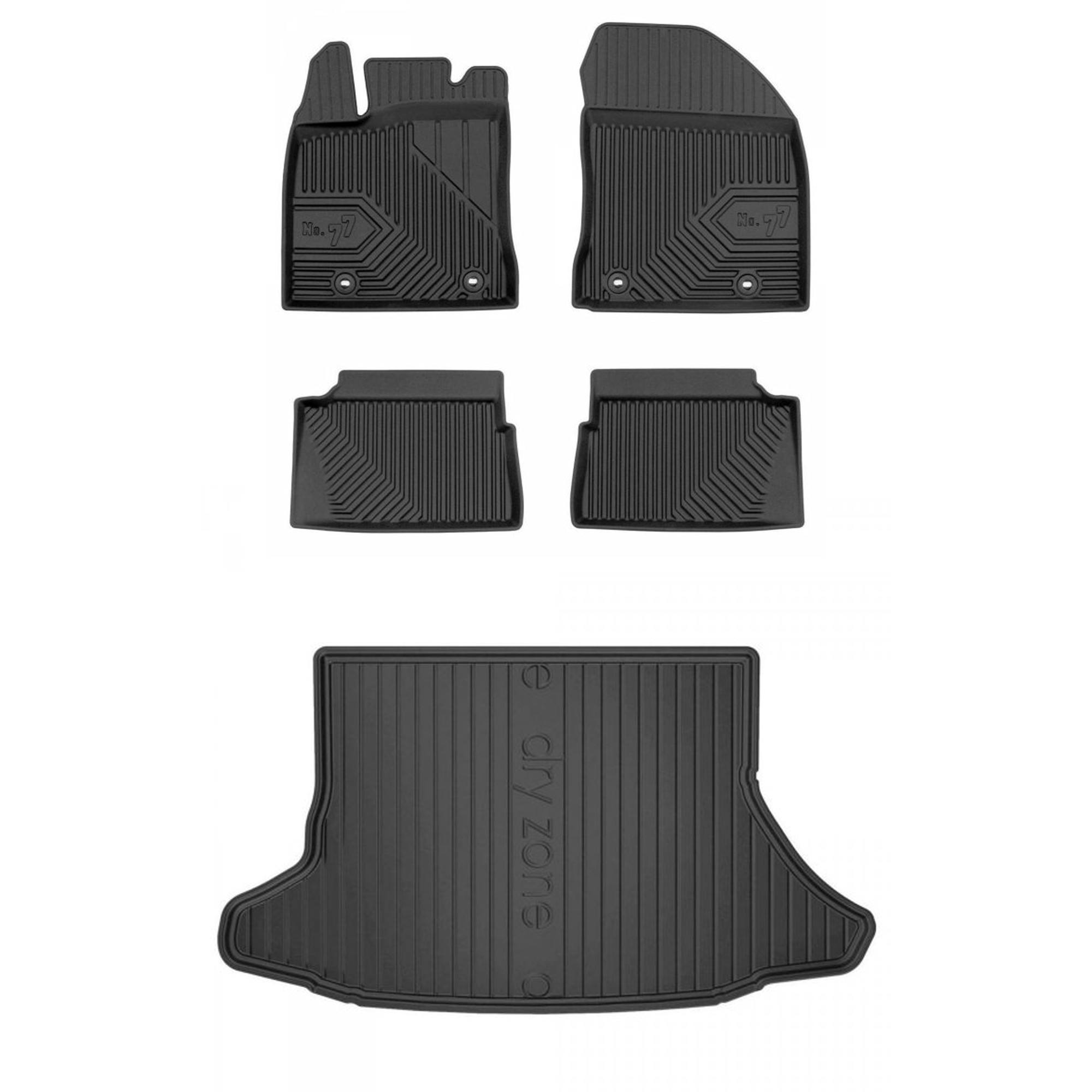 Gumová sada kobercov a rohoží Lexus Ct 2010-2022 Hatchback, bez subwoofera