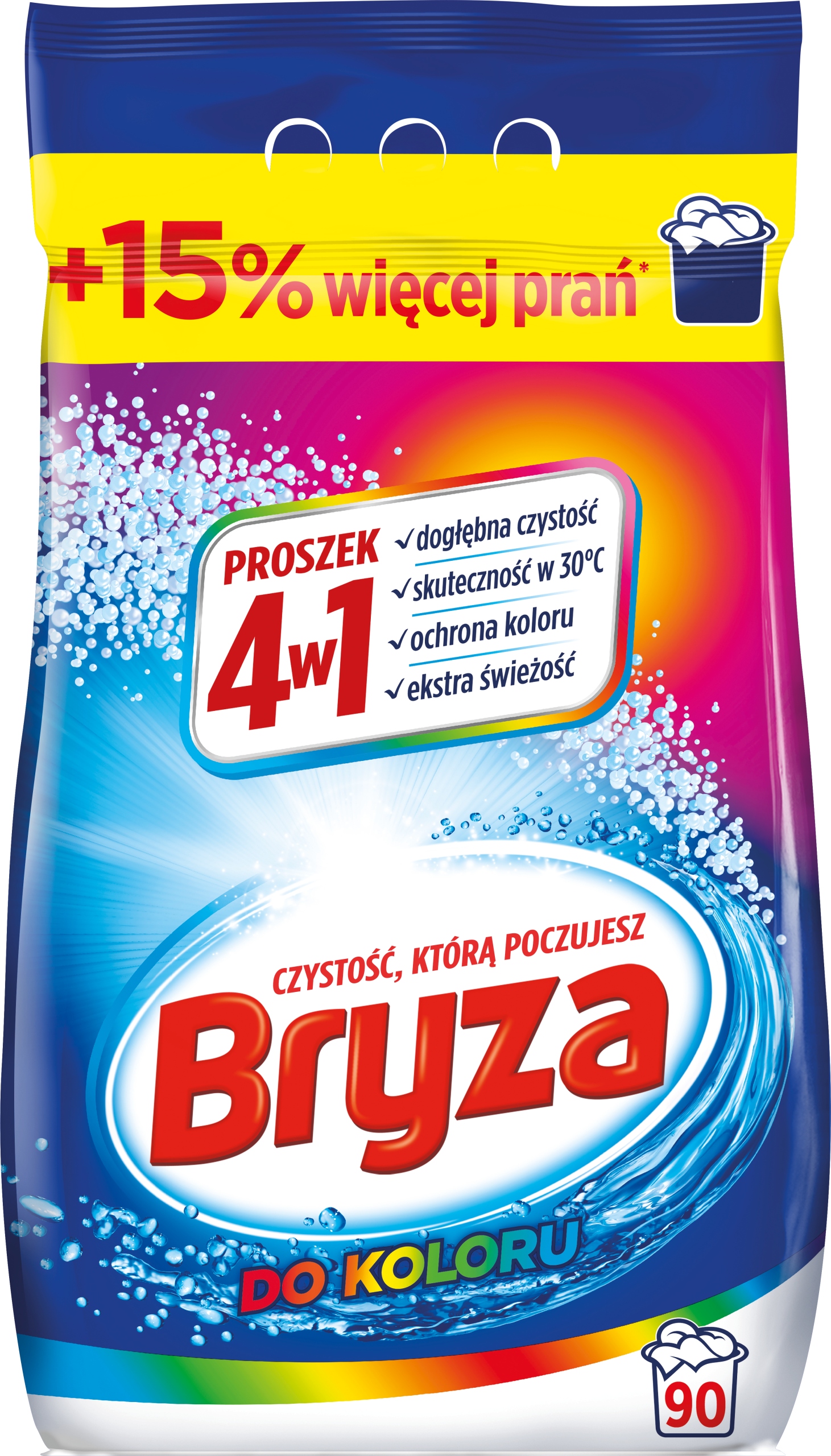 

Bryza 4w1 do Koloru Proszek do Prania 90pr 5,85kg