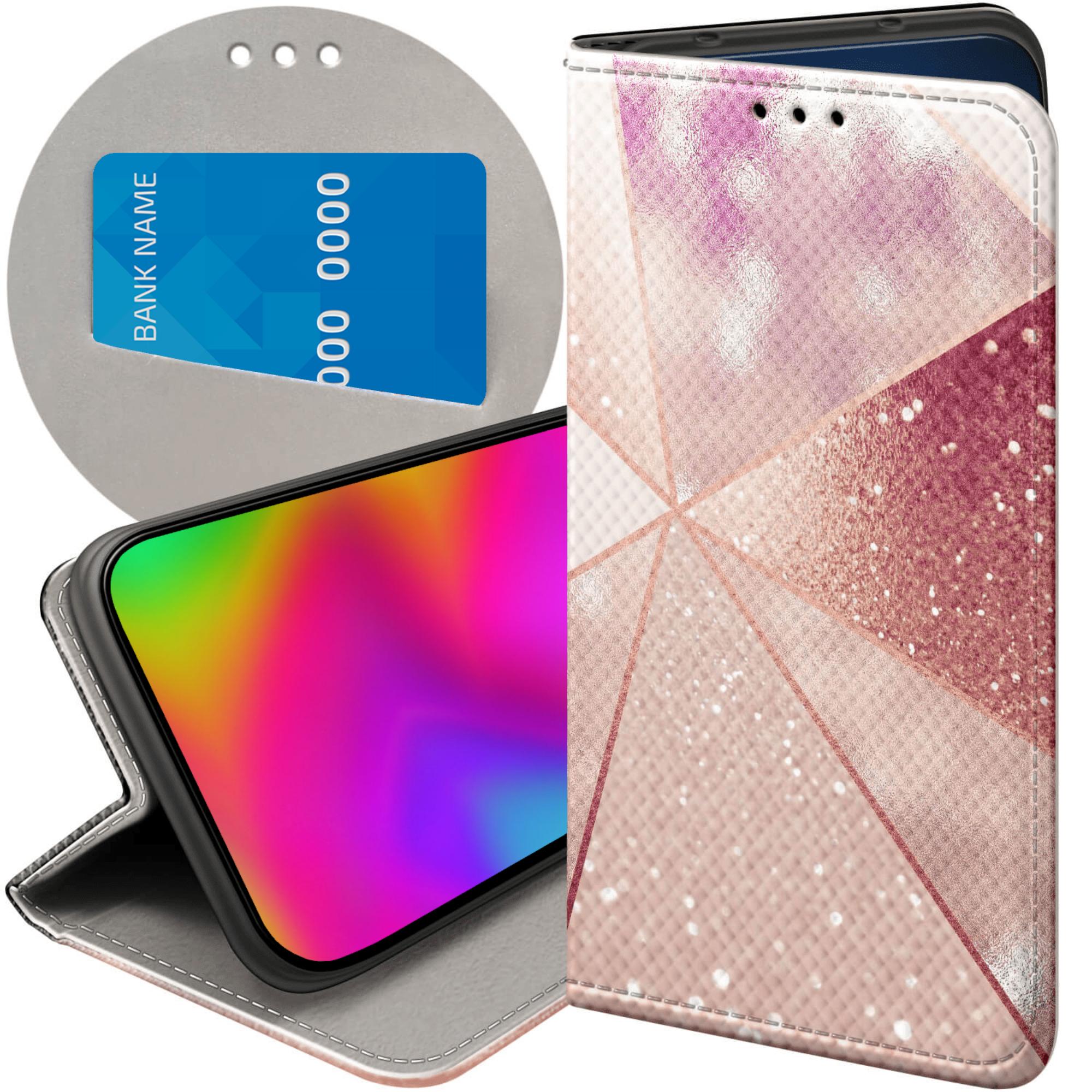 Etui Z Klapką Do Xiaomi 15T 5G Różowe Złoto Róż Futerał Pokrowiec