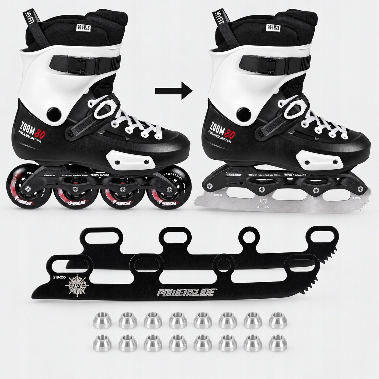 Krasobruslařské Brusle Univerzální Powerslide Iceblade W4 S/m