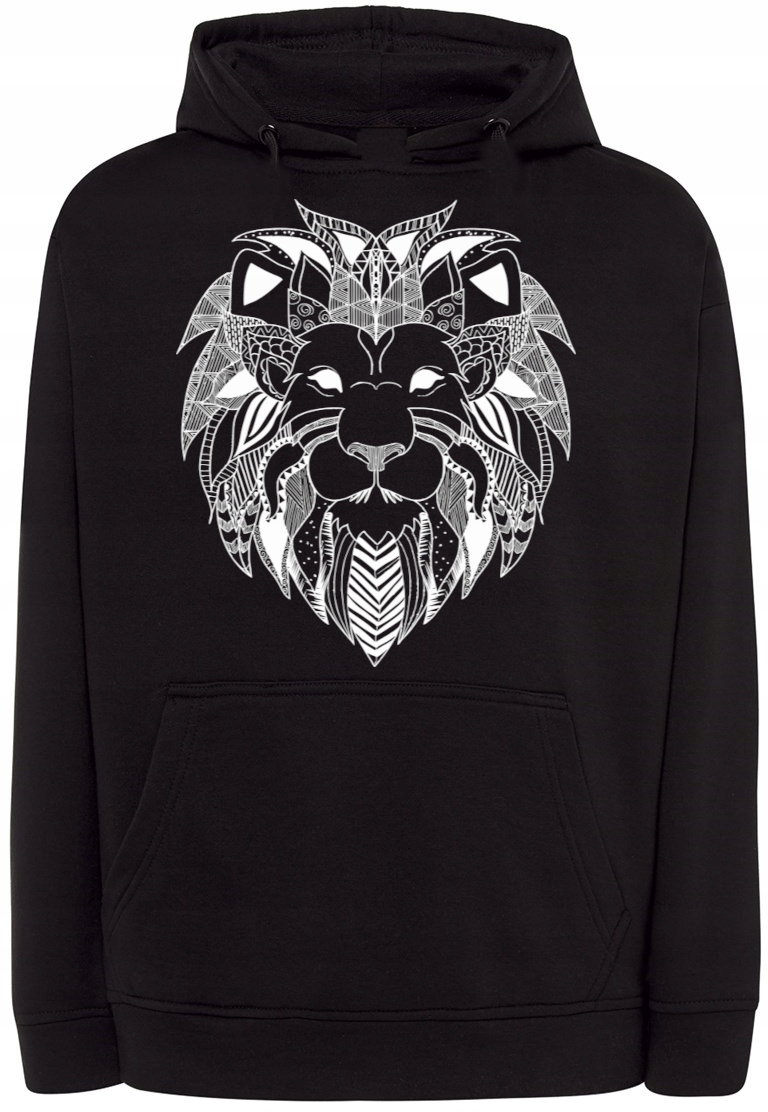 Pánská mikina s pěkným potiskem hlava Lev vel. S