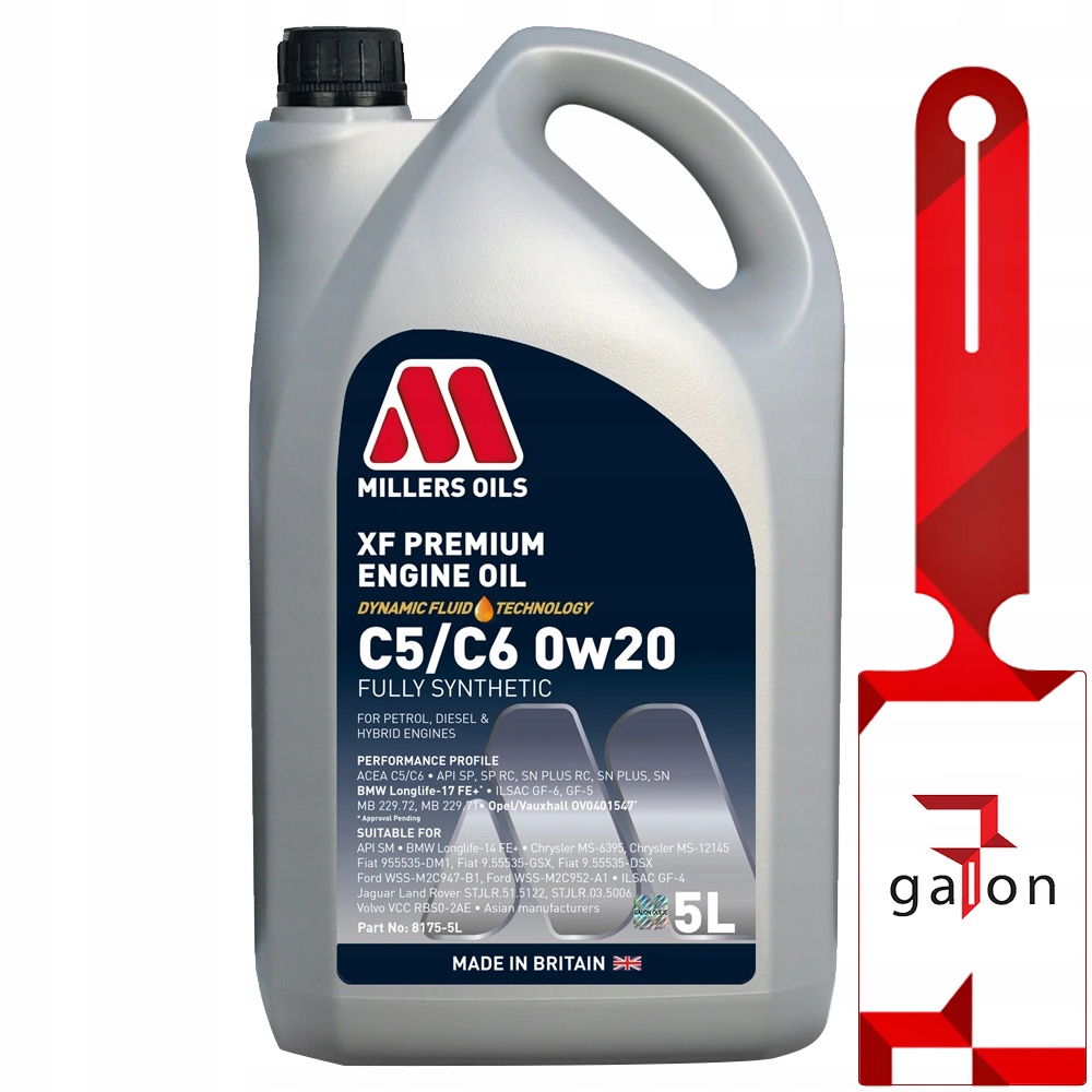 

Millers Xf Premium C5 0W20 5L