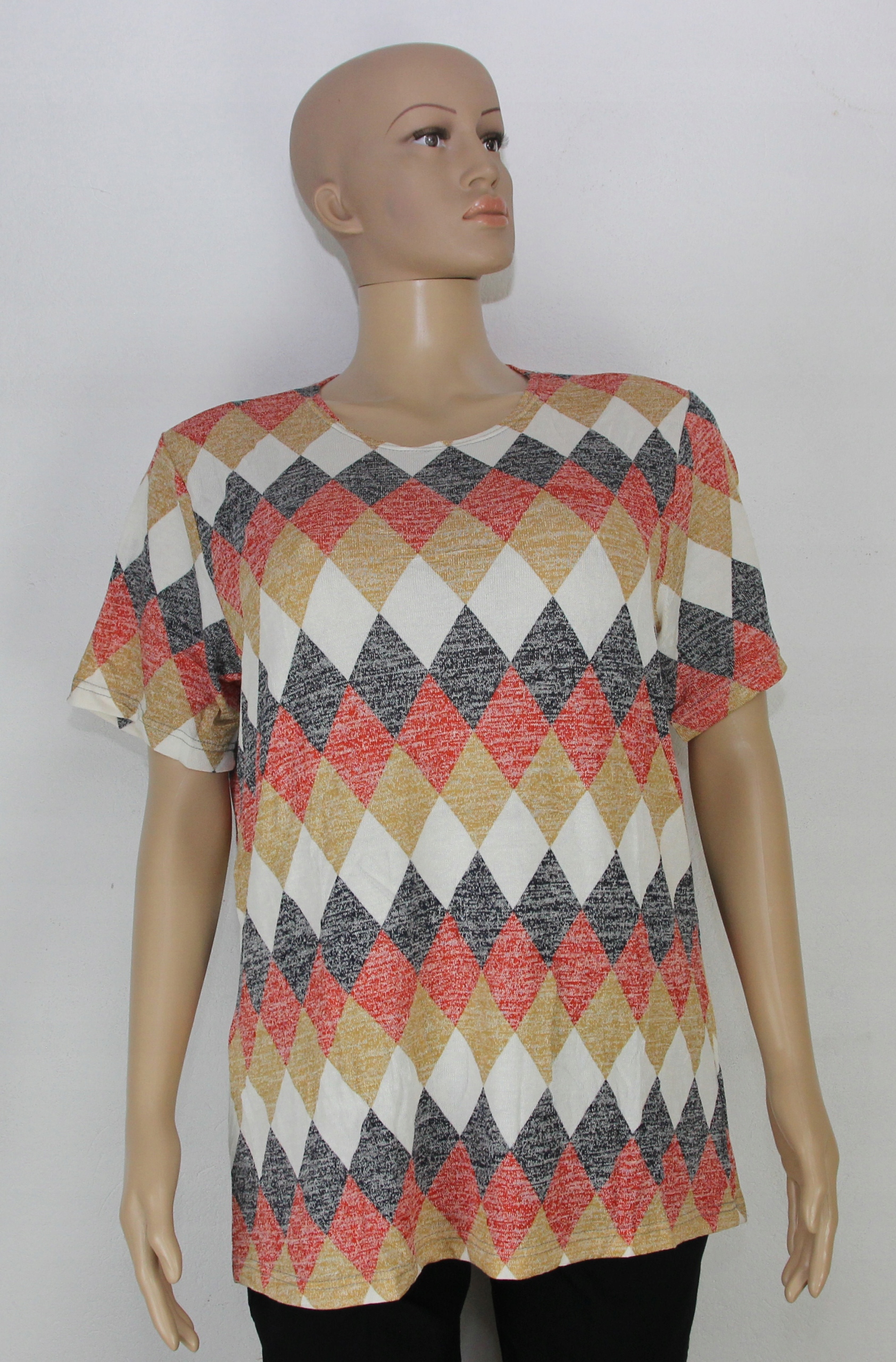 LEKKA BLUZKA KOBIECA DZIANINOWA ZWIEWNA 5XL