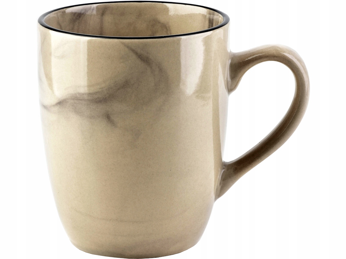 

Porcelanowy kubek do Kawy Herbaty 420 ml Beżowy