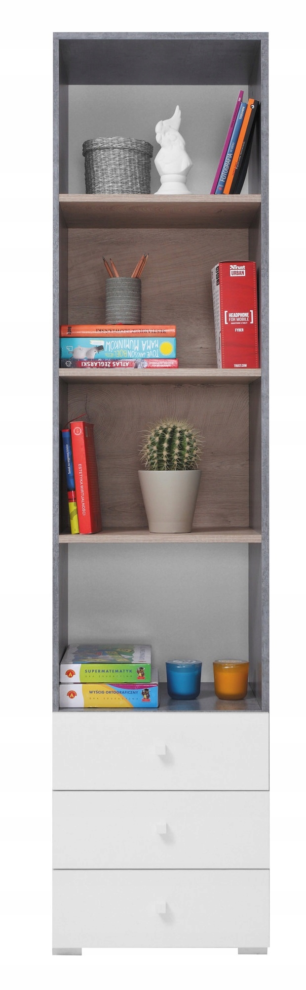 

Regał Słupek na Książki Zabawki Młodzieżowy Scoby