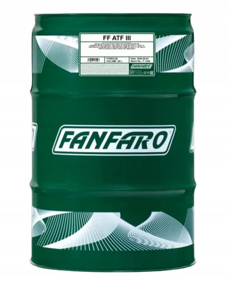PŁYN PRZEKŁADNIOWY ATF III 60L FANFARO GM FORD
