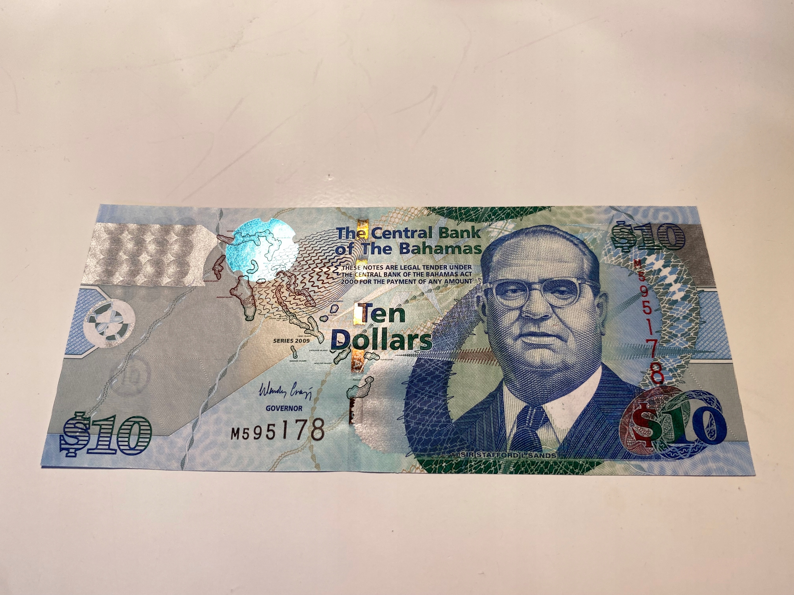 Bahamy - 10 dolarów - 2009 - UNC