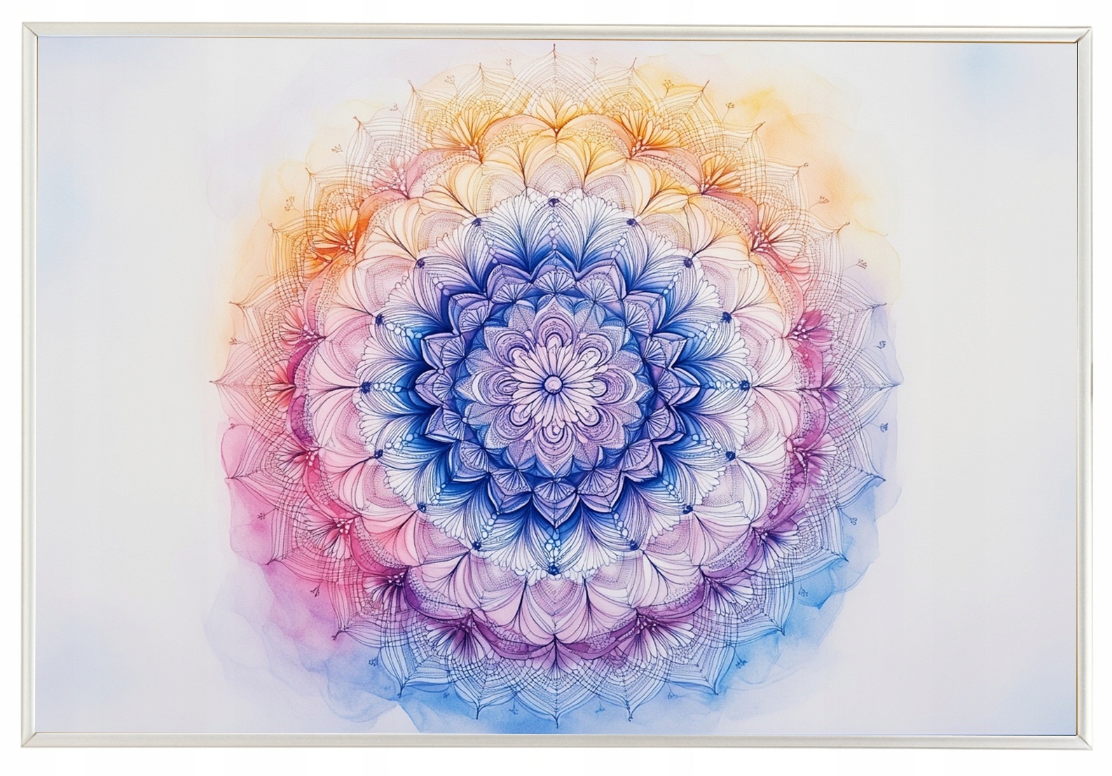 Plakát Rámeček Aluminium Mandala Harmonie Meditace Zen Duch Krajka 60x40
