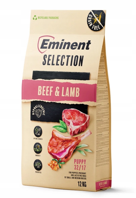 Eminent Selection Grain Free Puppy Beef&Lamb 32/17 12kg