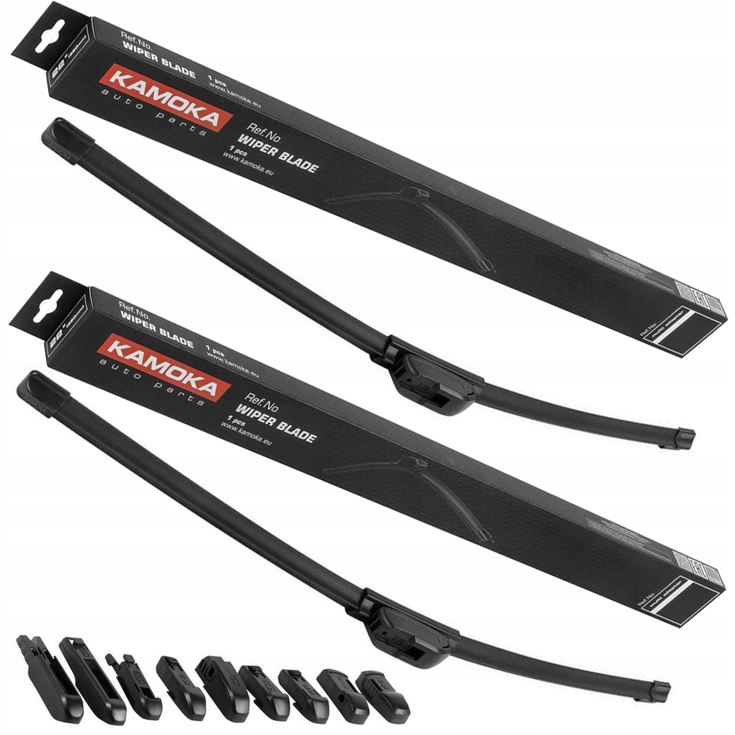 

Kamoka Wycieraczki Płaskie 60cm+47,5cm 600+475mm