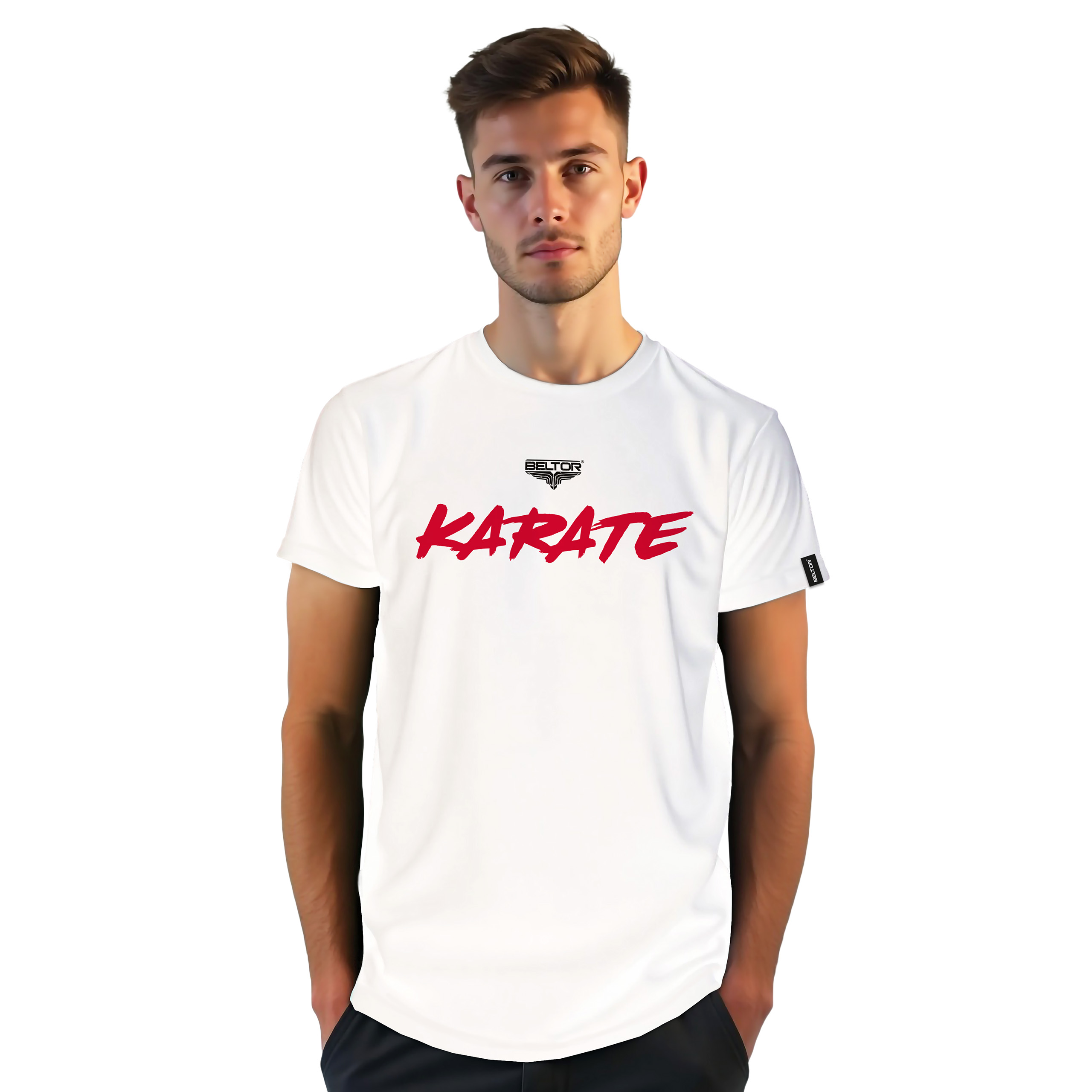 Beltor Koszulka Karate Osu T-shirt Biała Pod Kimono Na Wf r. L