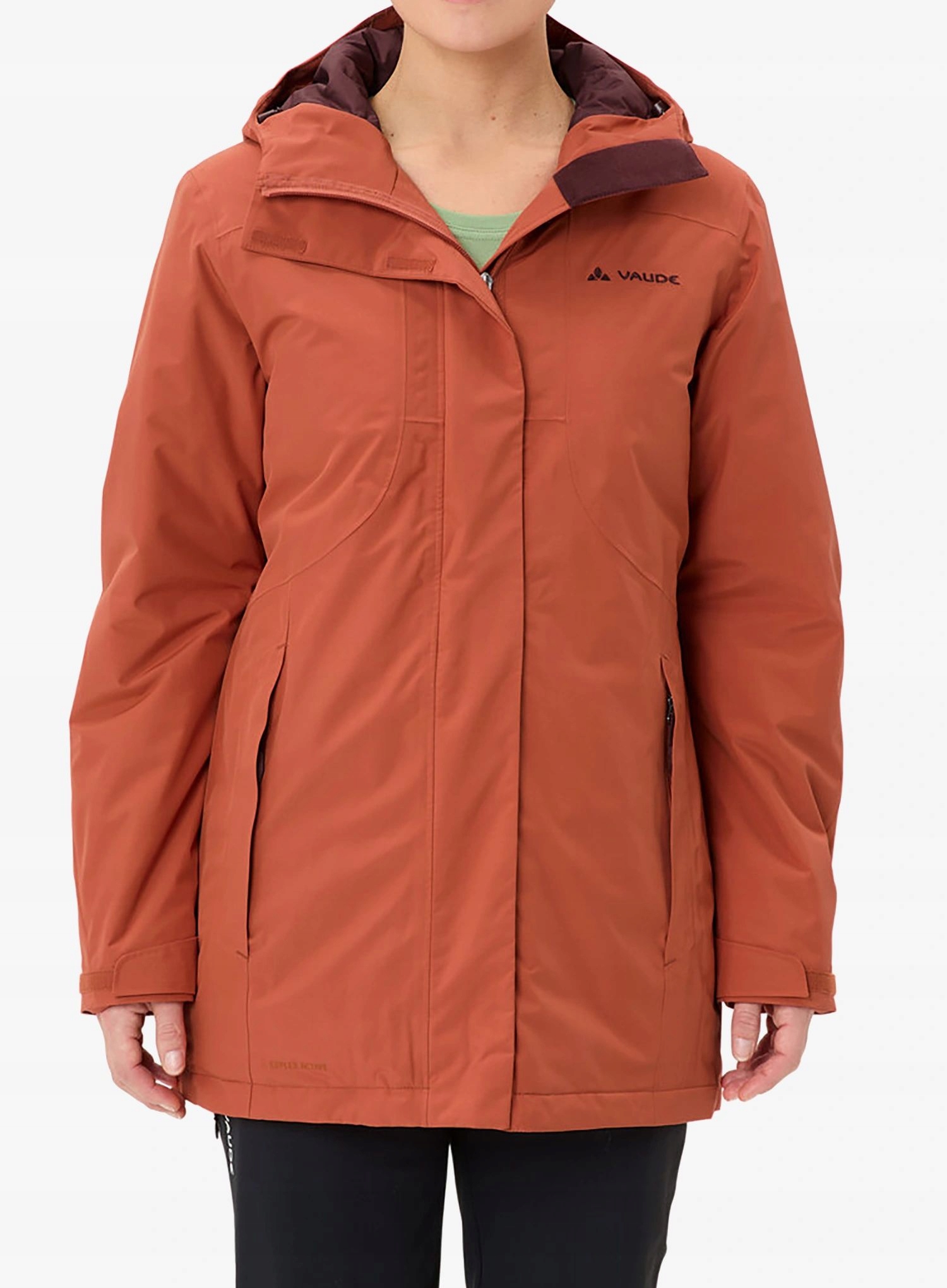 Dámská zateplená bunda Vaude Rosemoor Padded Parka buckeye 42 (L)