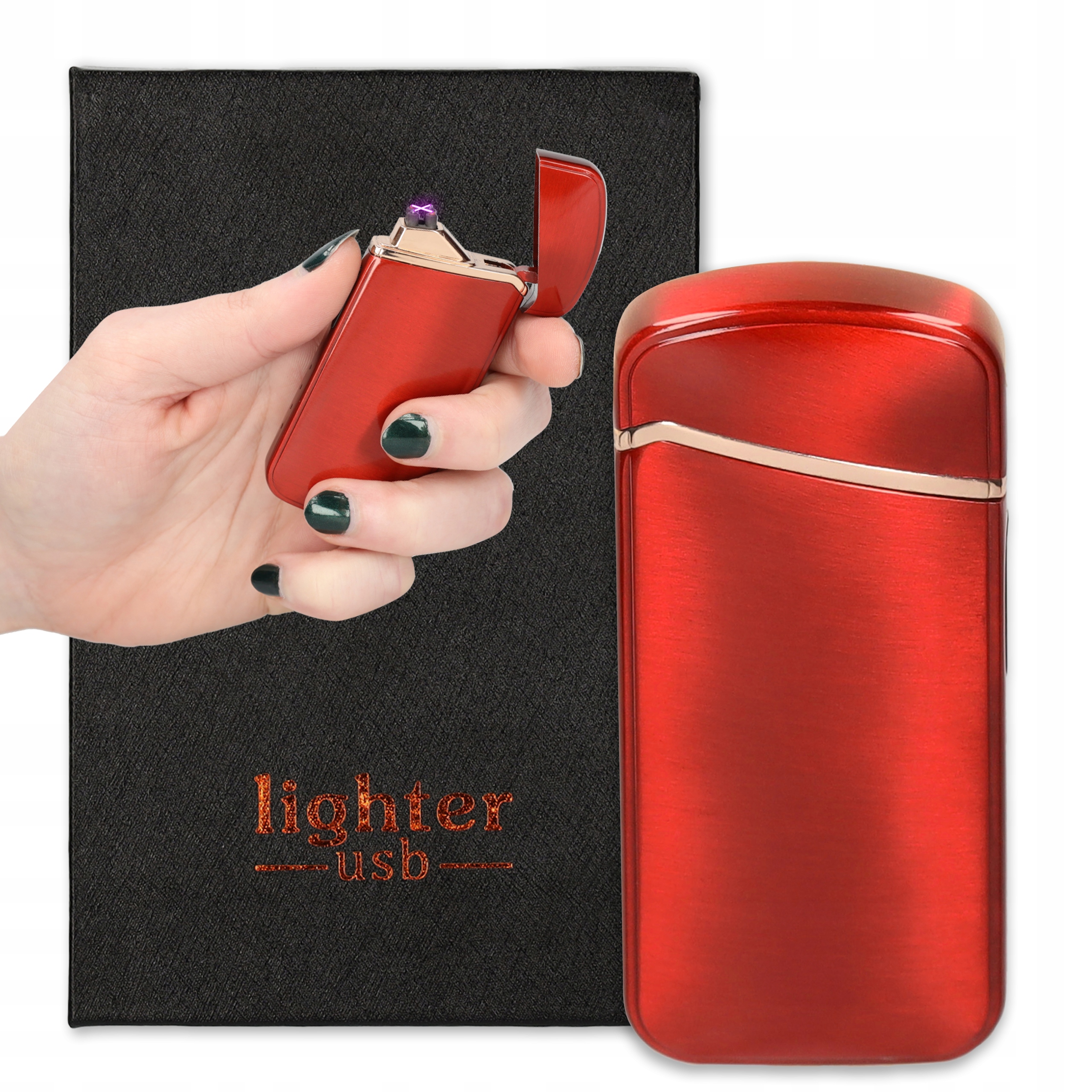 

Zapalniczka Plazmowa Dotykowa Usb Czerwona