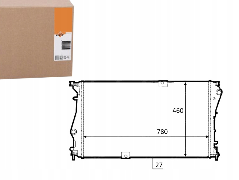 NRF CHŁODNICA RENAULT OPEL TRAFIC MOVANO (12- ) NR