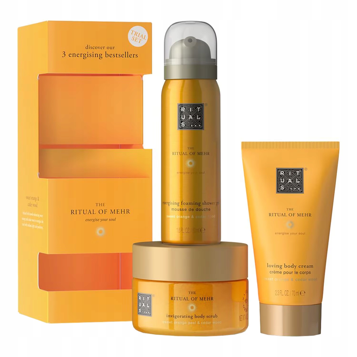 Rituals of Mehr Zestaw do pielęgnacji ciała pianka peeling balsam