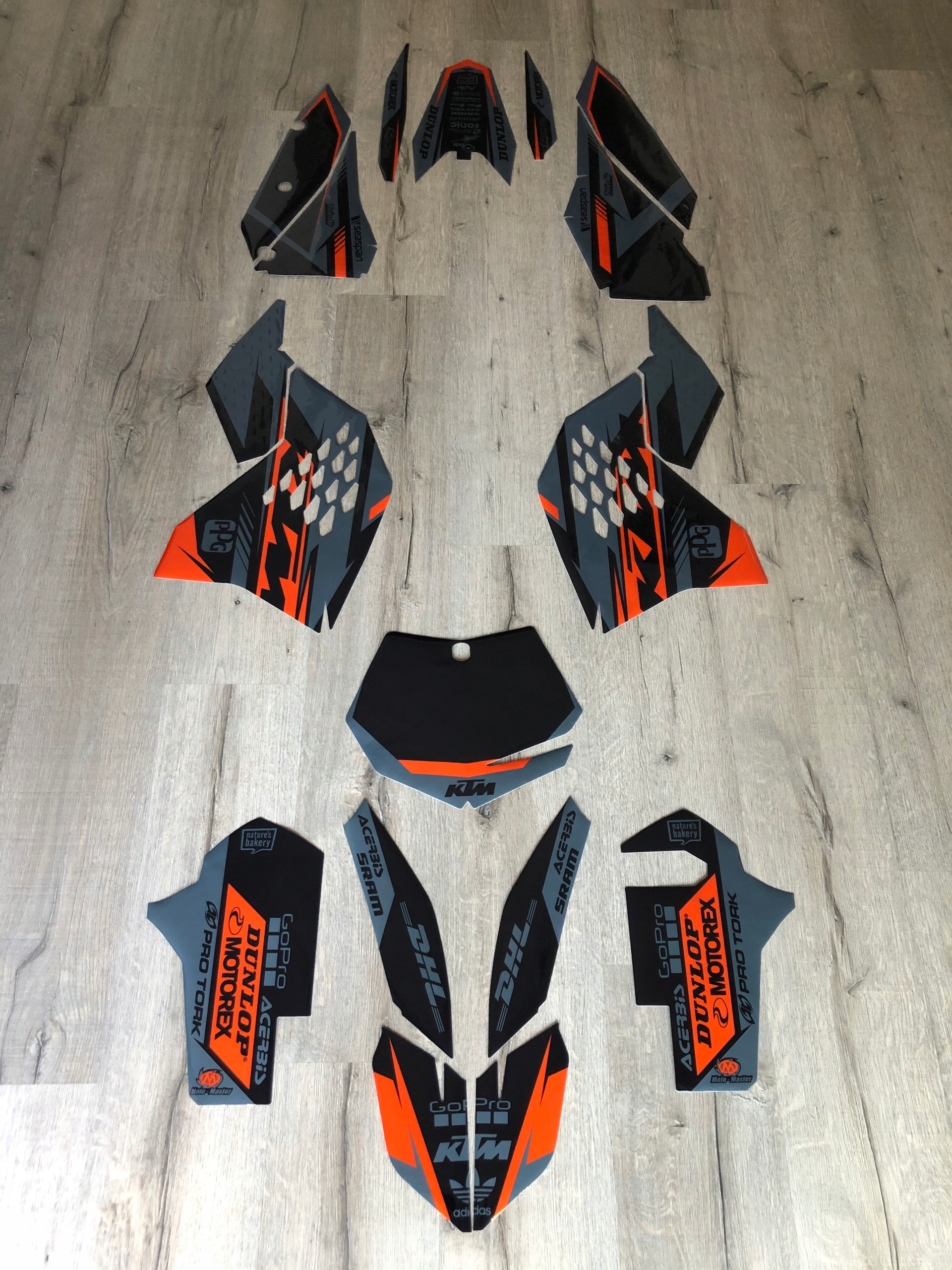 Ktm Sx Sxf 07-10 dýha Gray z Italie od spoločnosti Cubamoto