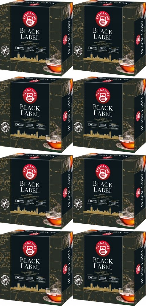 Herbata Teekanne Black Label 200g 100 torebek x8