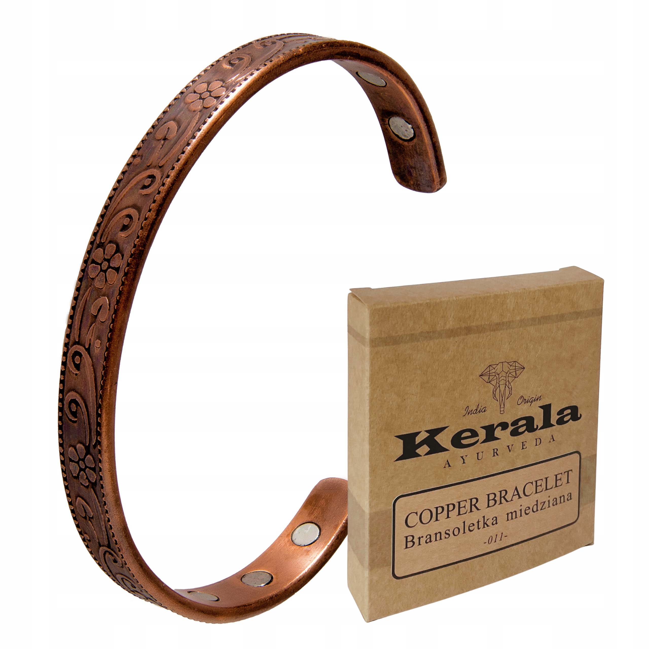 

Bransoletka Magnetyczna Miedziana Damska Kerala