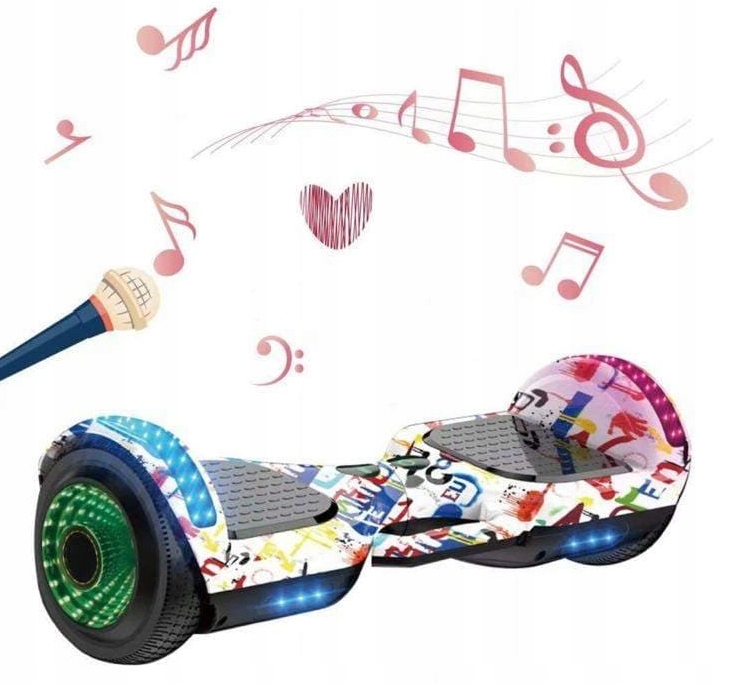 

Deskorolka Elektryczna Hoverboard 6,5 Cala Bt Led