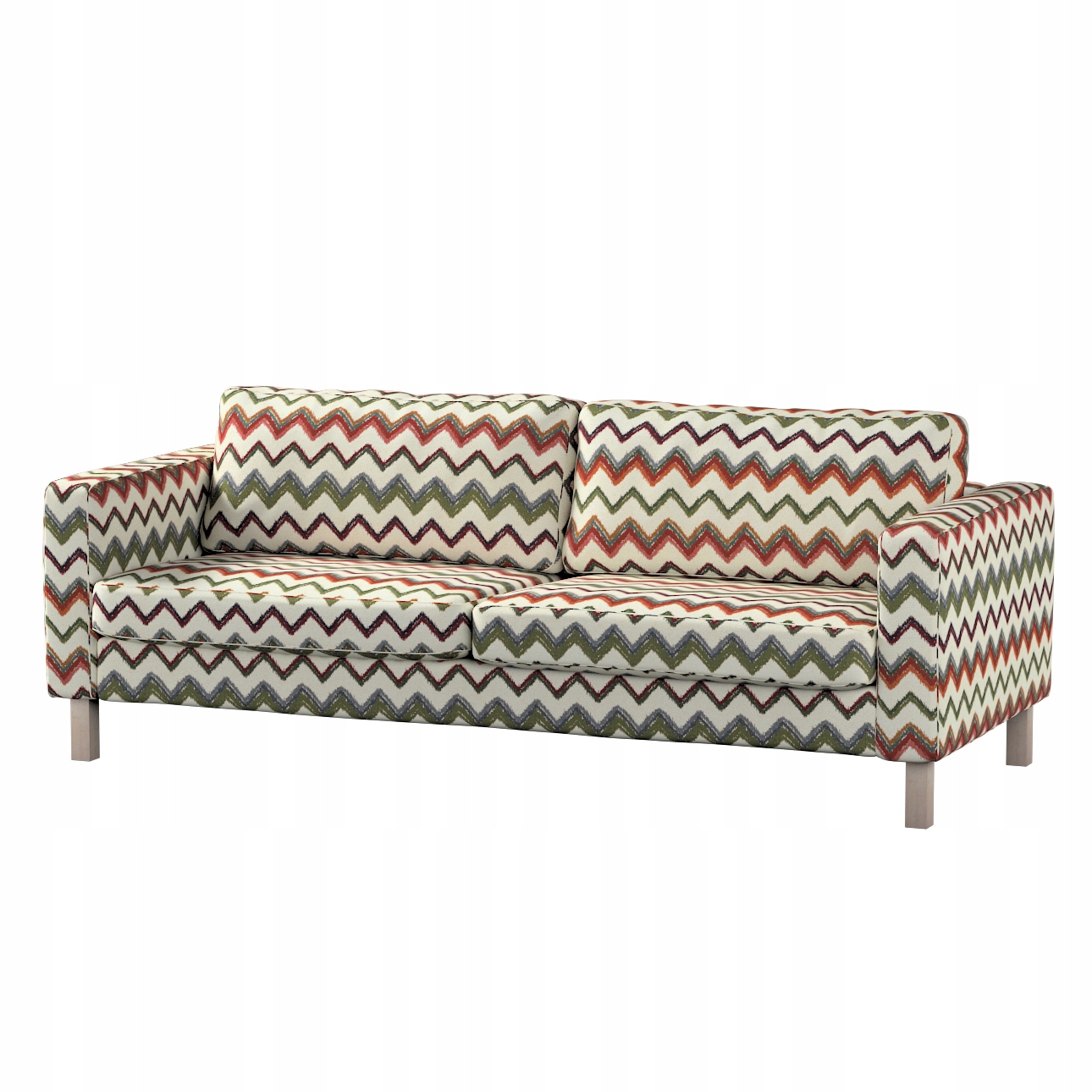 Poťah na 3-miestnu nerozkladaciu pohovku Karlstad Ikea, zelený