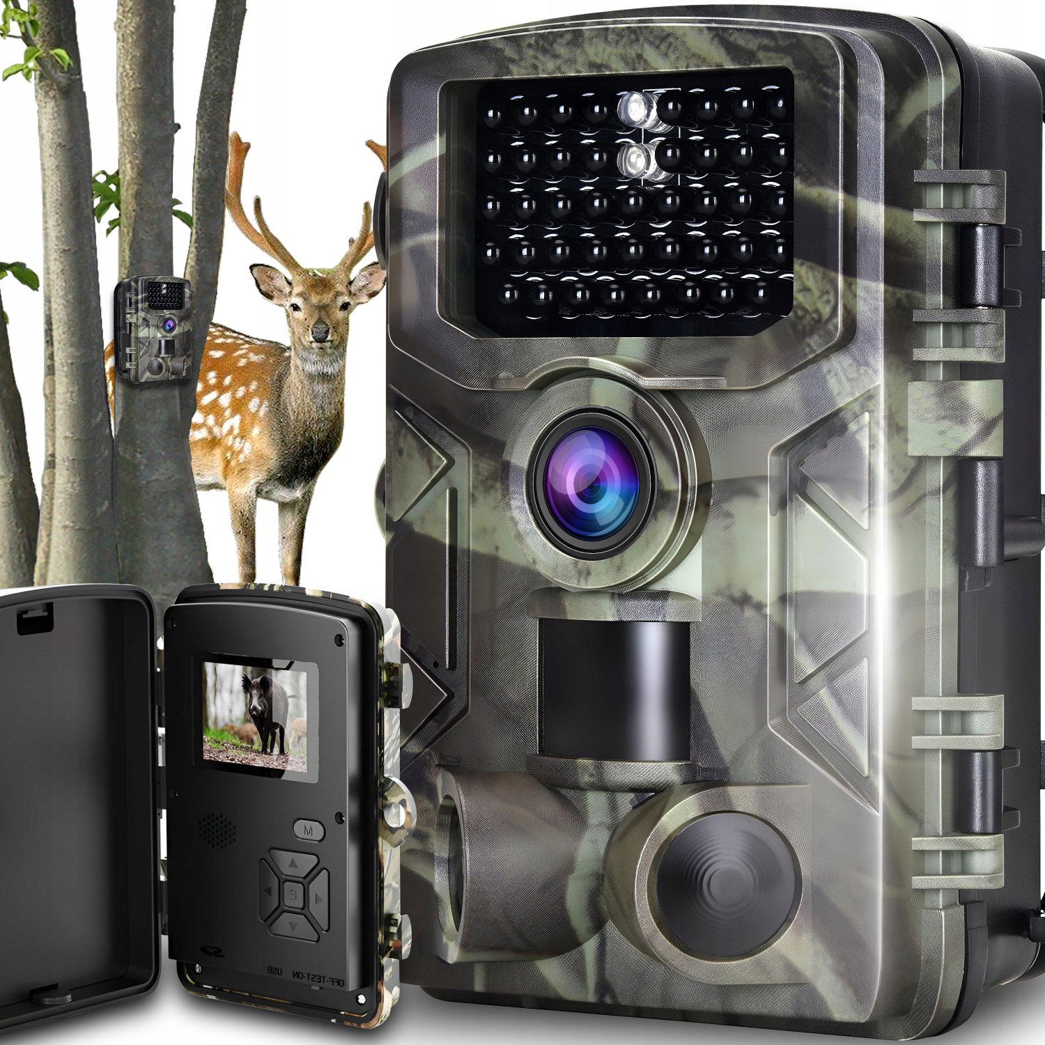 Fotopast Lesní Lovecká Kamera Full Hd Ir Senzor Pohybu Noční Režim