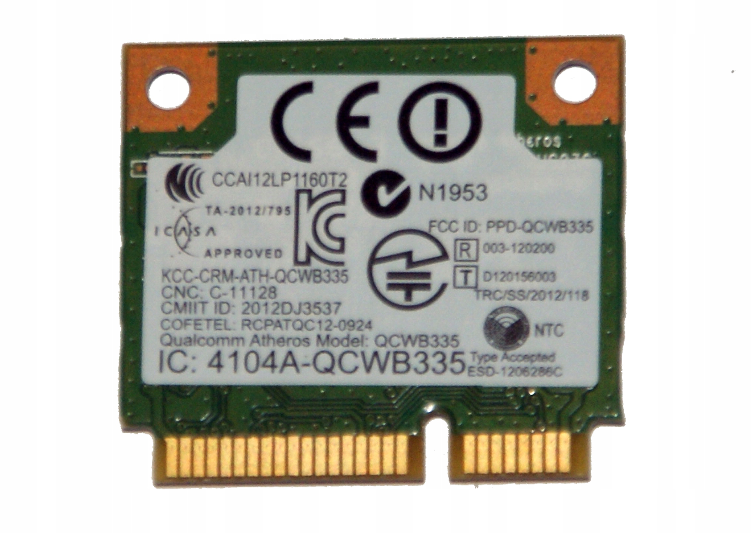 Moduł WiFi Dell Inspiron 5537 5521 3521 DW1705 Kod producenta WI-FI DELL 5521