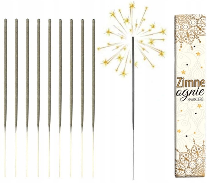 

Zimne Ognie 28cm Na Wesele Ślub 10 szt