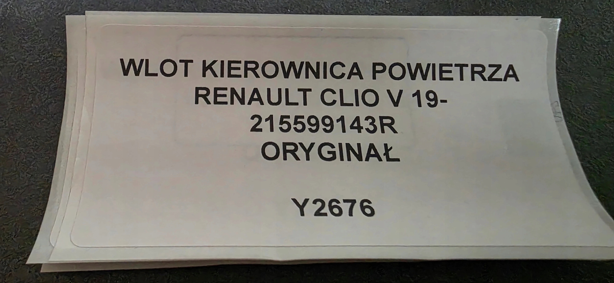přívod volant vzduchový RENAULT CLIO V 19- originál 215599143R