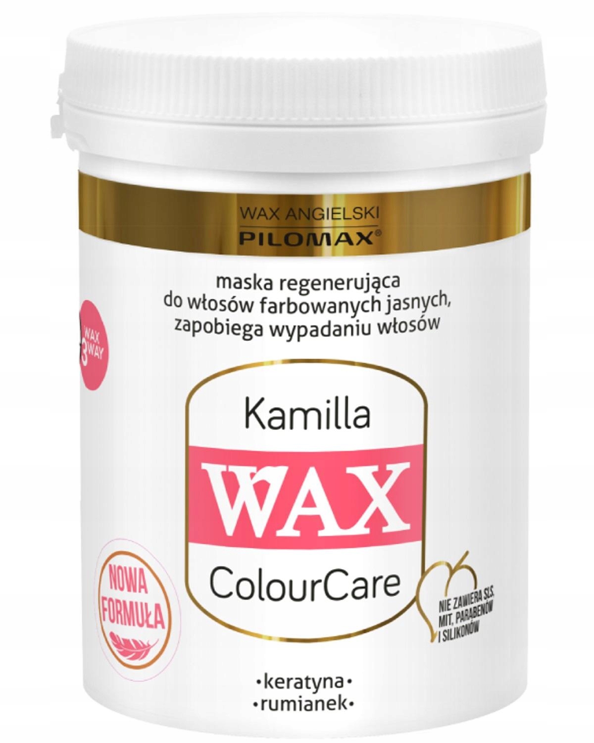 

Wax ang Pil Mask Kamilla wł.jasne far 240m