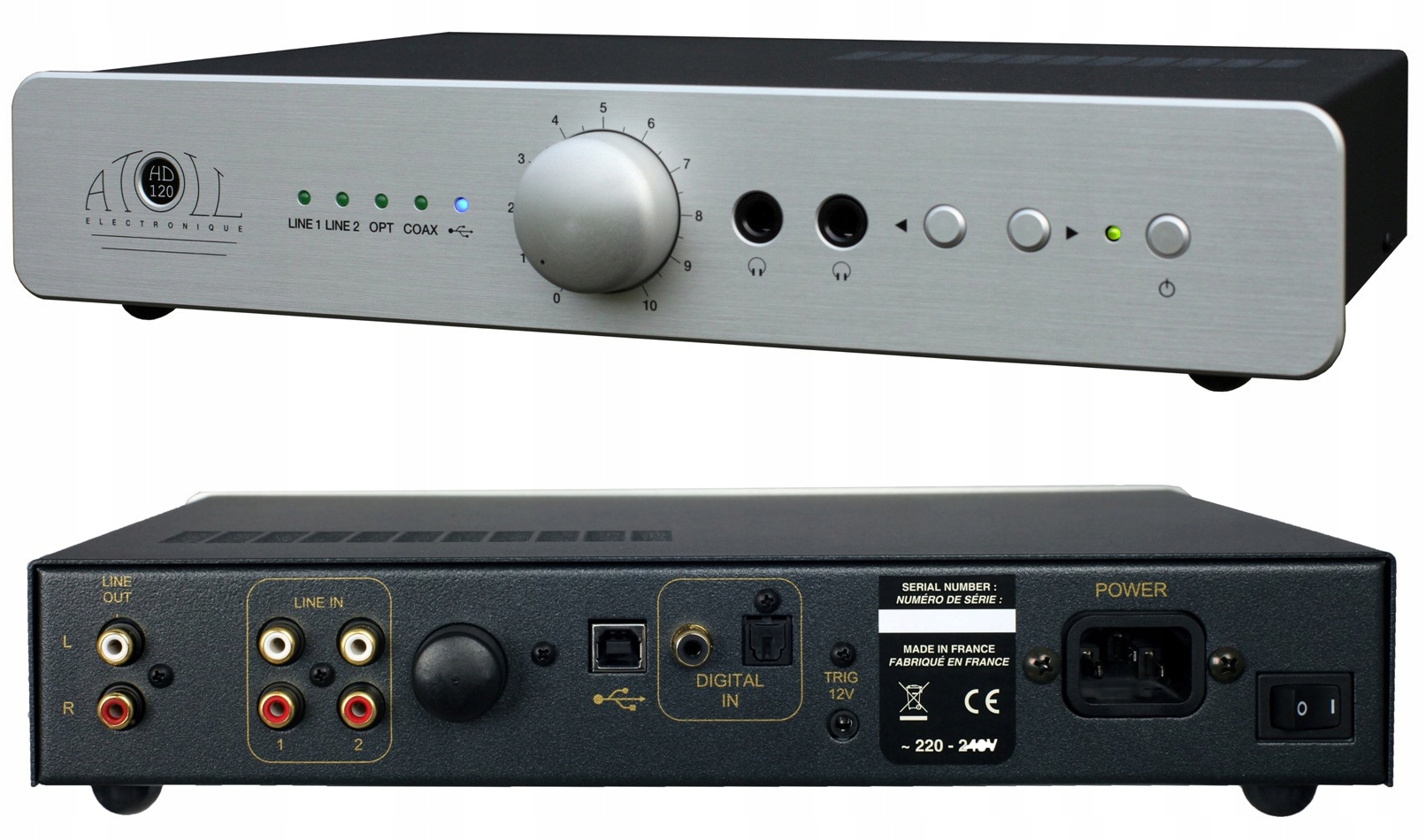 Atoll HD120 Dac Predamp Sluchový Výkon Bluetooth