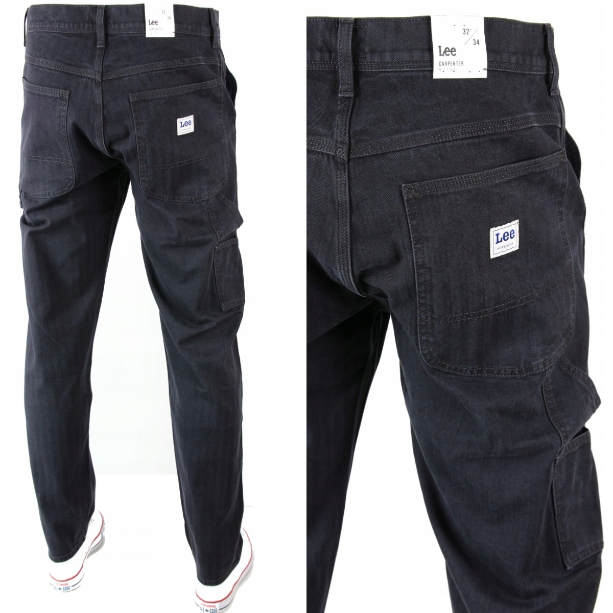 

Lee Carpenter Cargo Jeansy Bojówki W32 L34
