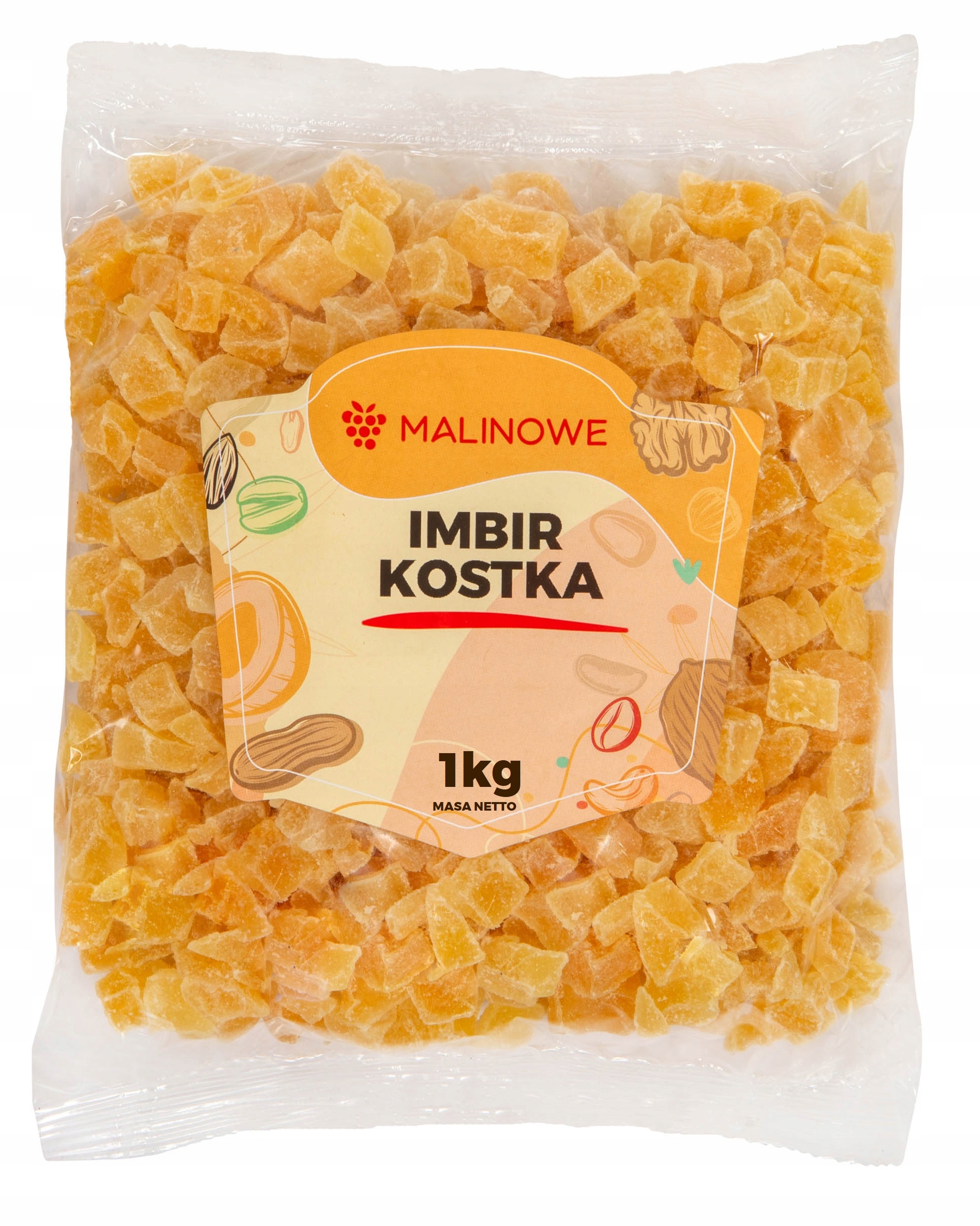 IMBIR KANDYZOWANY KOSTKA 1kg IMBIR SUSZONY W KOSTCE JAKOŚĆ PREMIUM