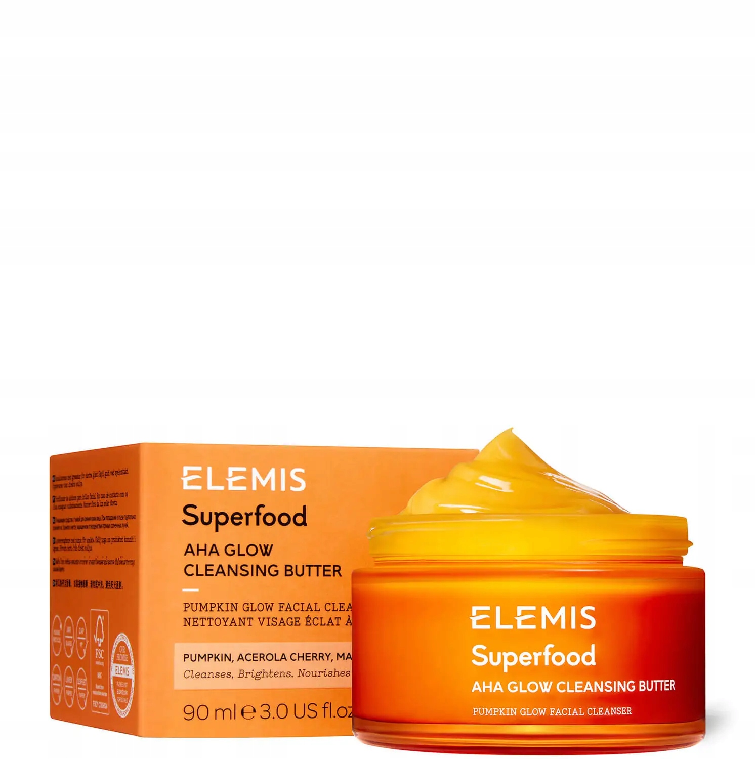 Elemis Superfood Aha Glow Butter Oczyszczające masełko do twarzy 90 ml