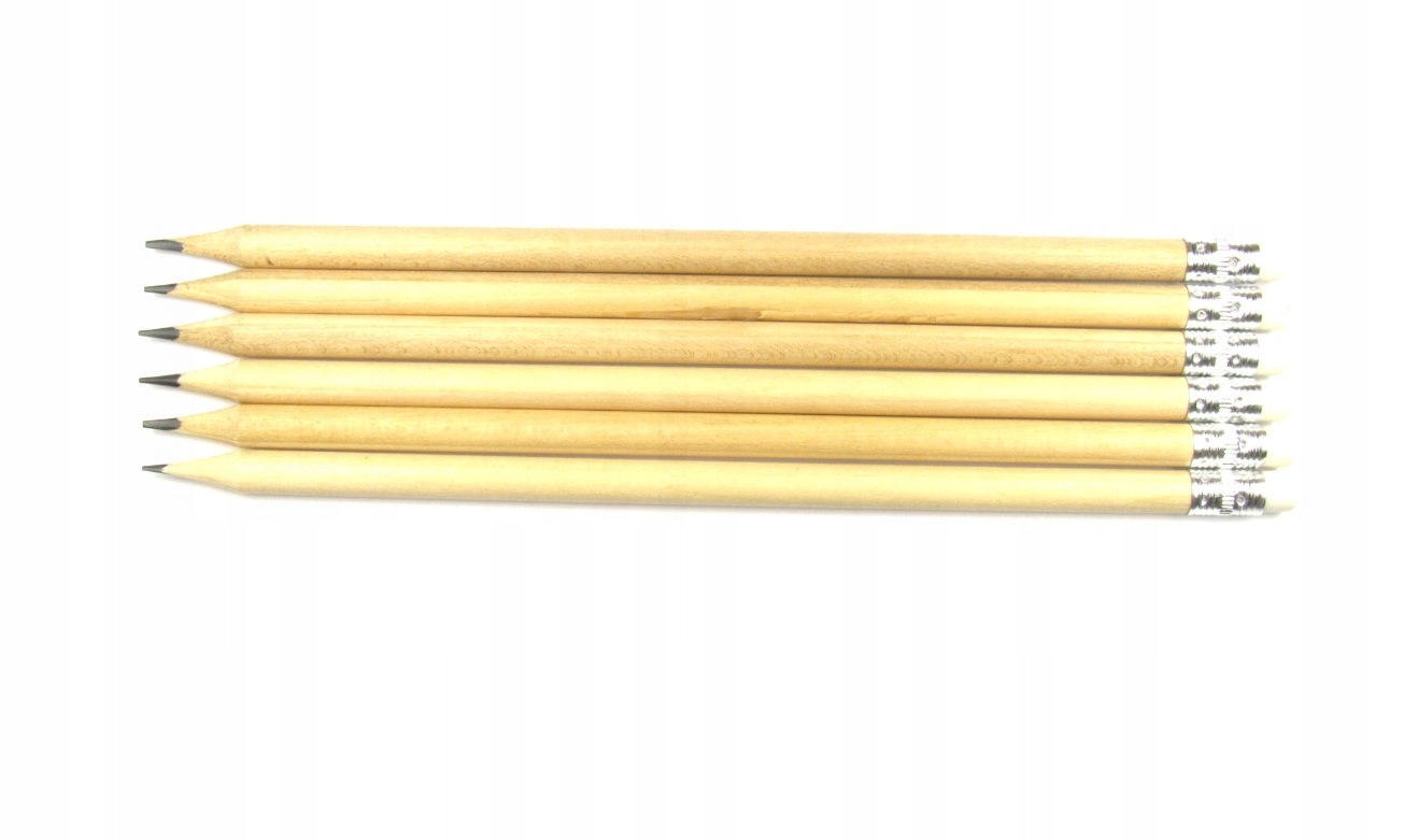 ołówki z gumką  ekologiczne 6szt  OL-103M — 6