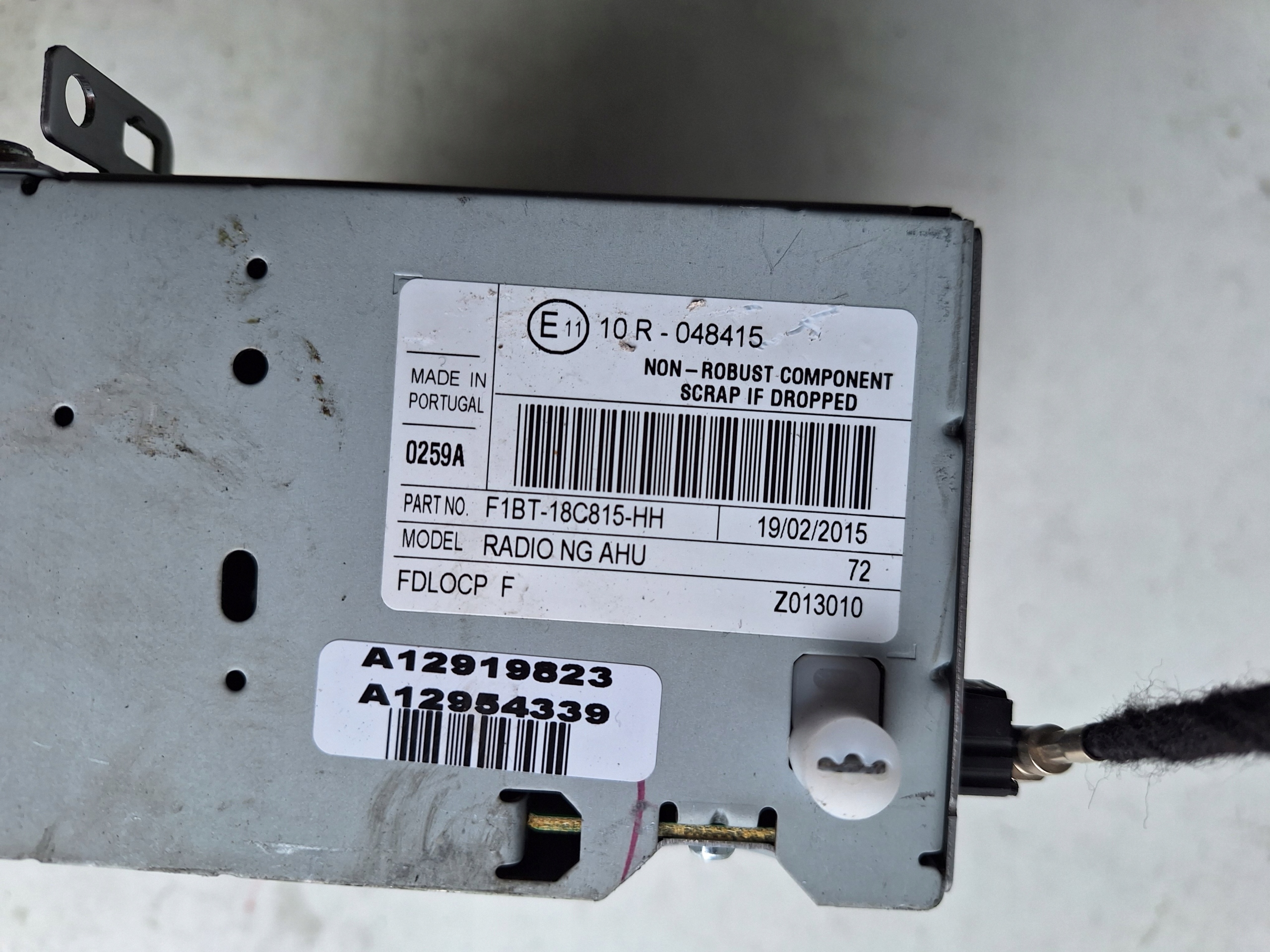FORD TRANSIT CUSTOM 12-17 RADIO CD 1FBT-18C815-HH