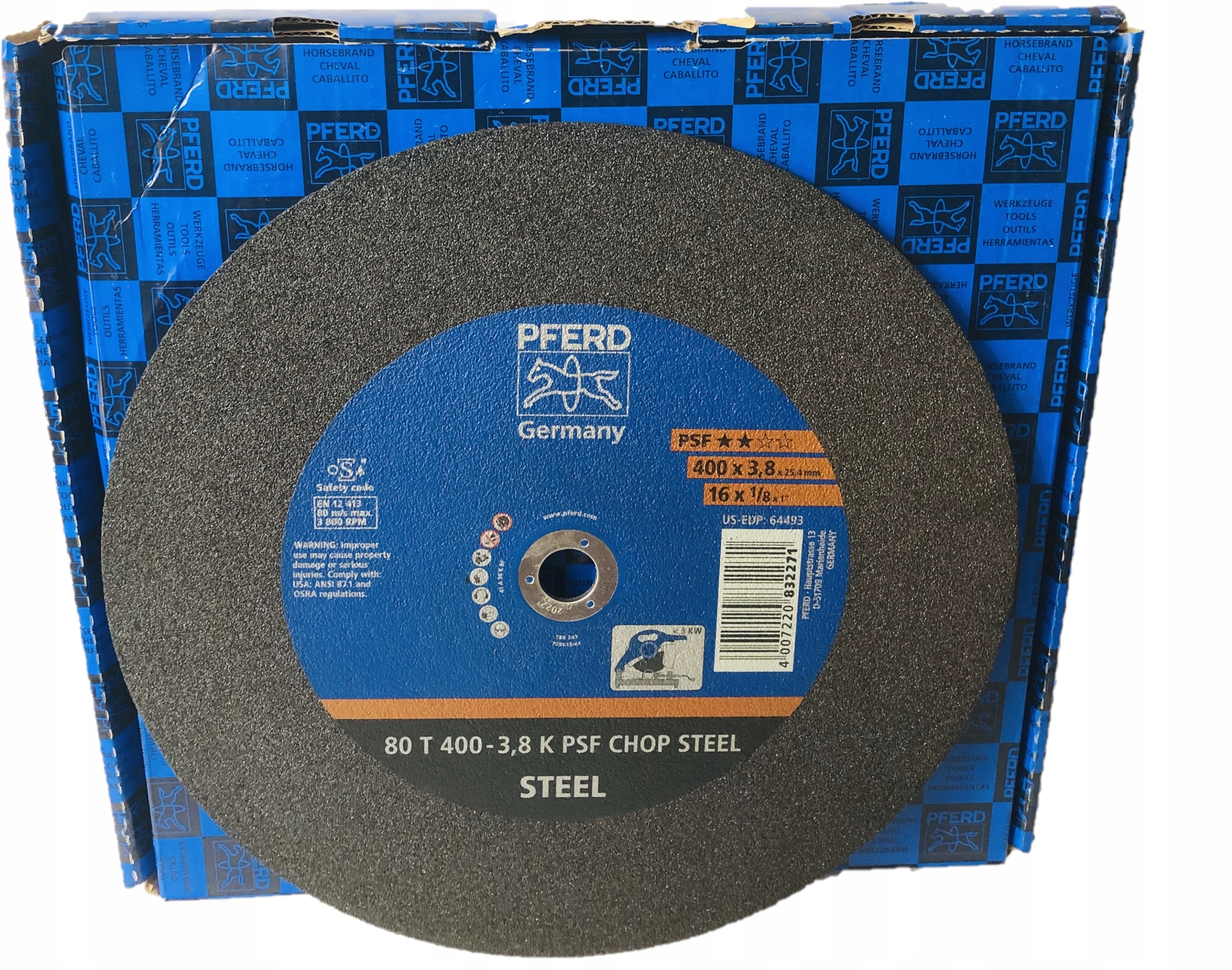 PFERD Tarcza do cięcia stali 400 mm x 25,4 mm Marka PFERD