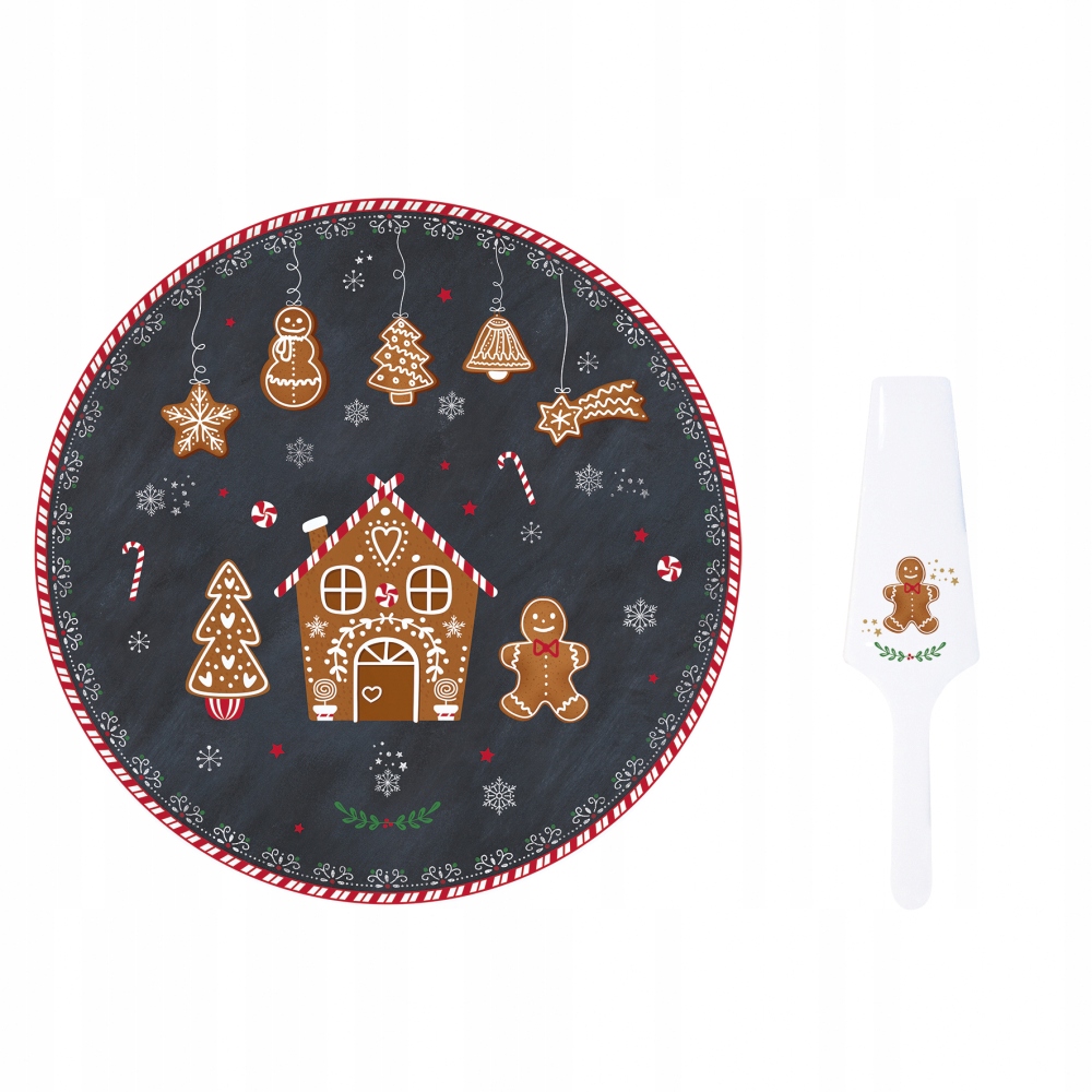 

Patera Stała na ciasto Porcelanowa Łopatka 32 cm