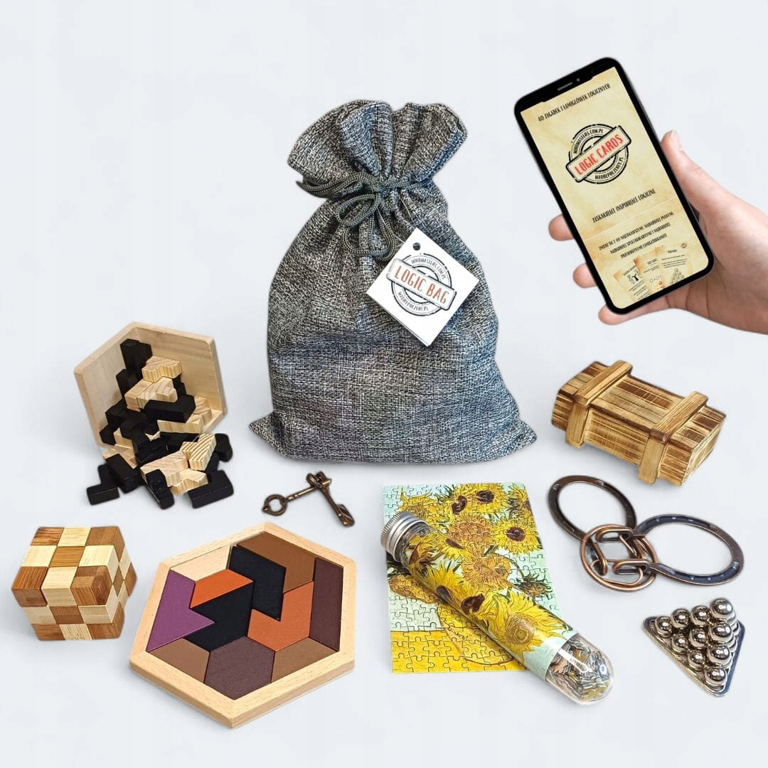 Logic Bag – hlavolamy, skvělý dárek k narozeninám, soutěž i zábavná hra