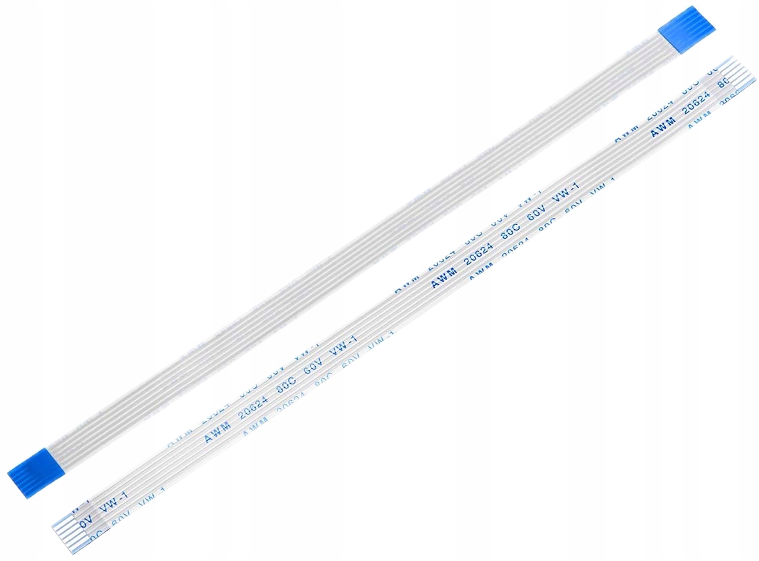 ELASTYCZNA TAŚMA KABLOWA FFC FPC RIBBON CABLE 6PIN RASTER 1.0MM 15CM TYP A