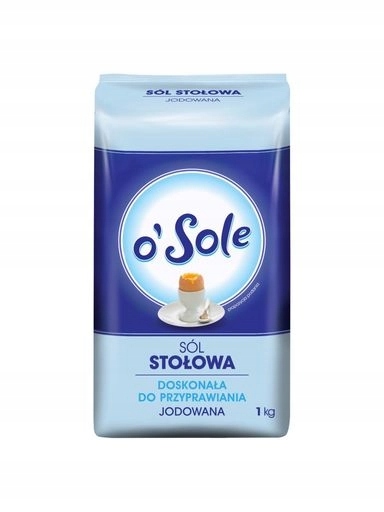 13 x o'Sole Jódovaná stolní sůl 1 kg