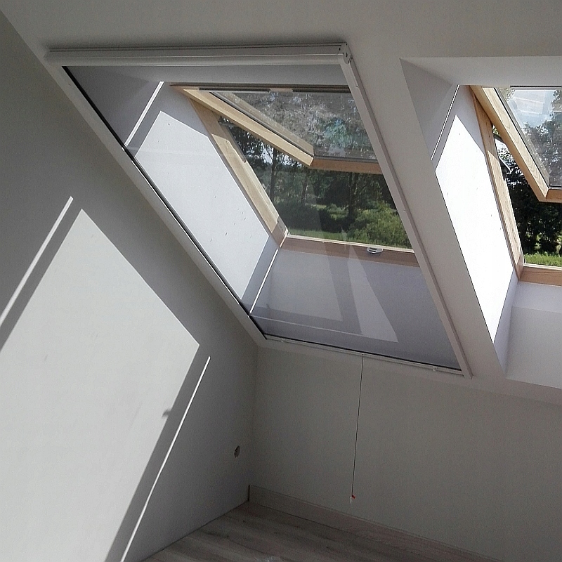 Moskitiera dachowa, rolowana, rozm.80 x 160 cm alu