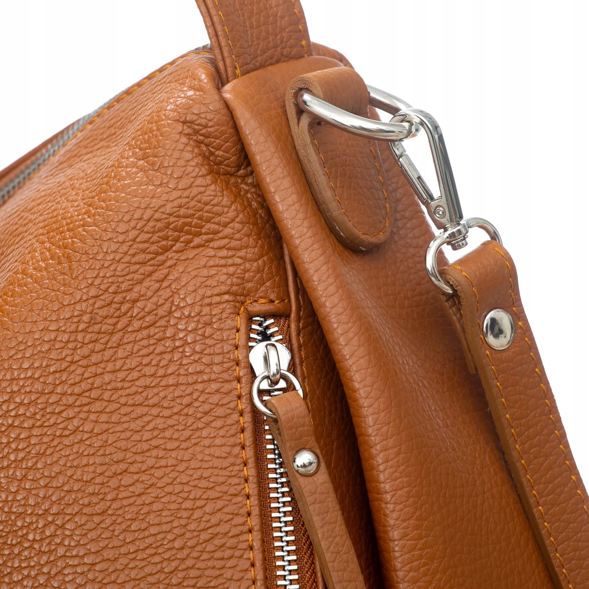 Torebka Skórzana Vezze Conta Ruda Marka inna