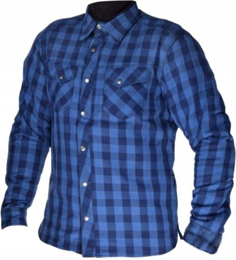 Motocyklová košeľa s chráničmi modrá Leoshi L