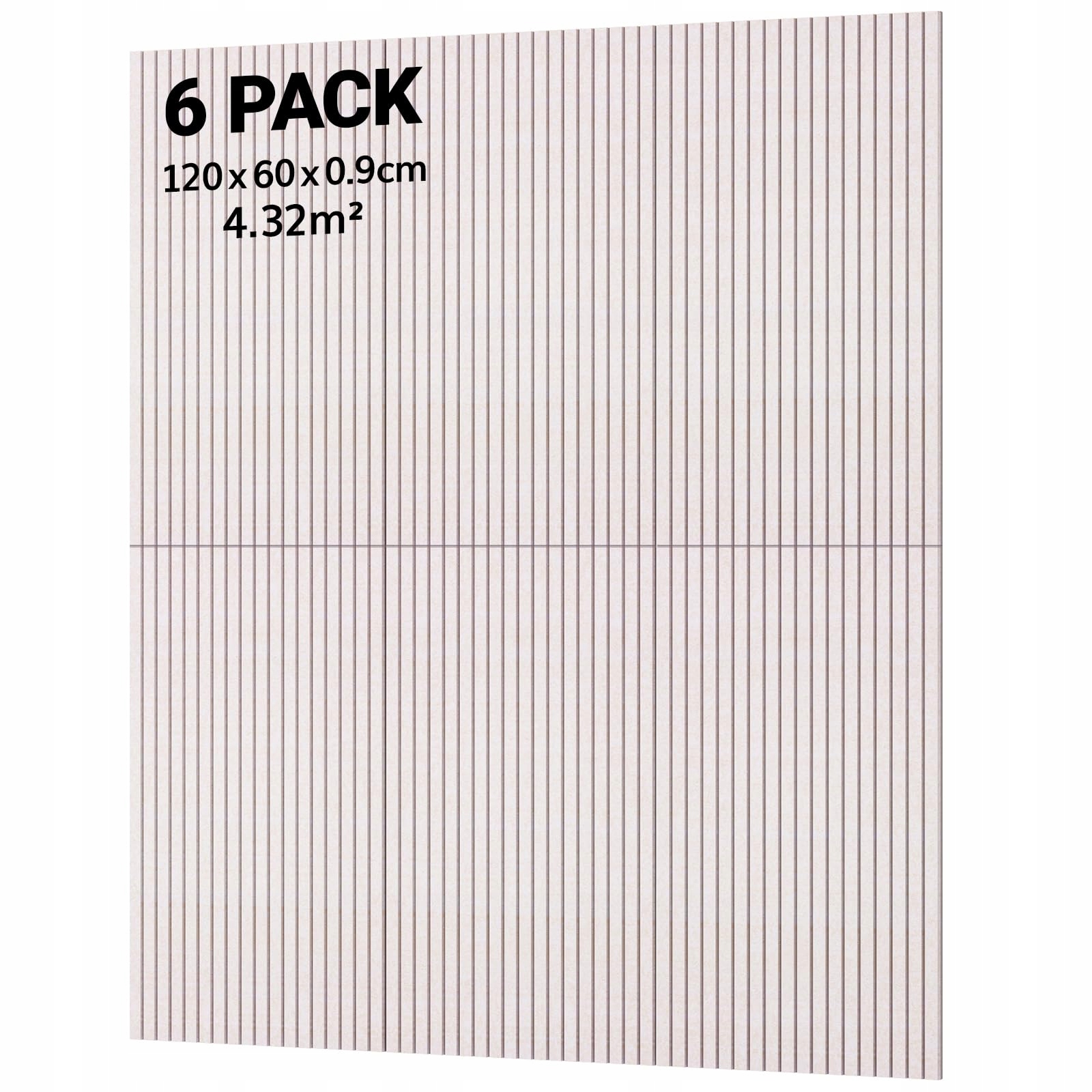 Akustické panely Tonor světlý velbloud 120x60x0.9 Cm sada 6 kusů