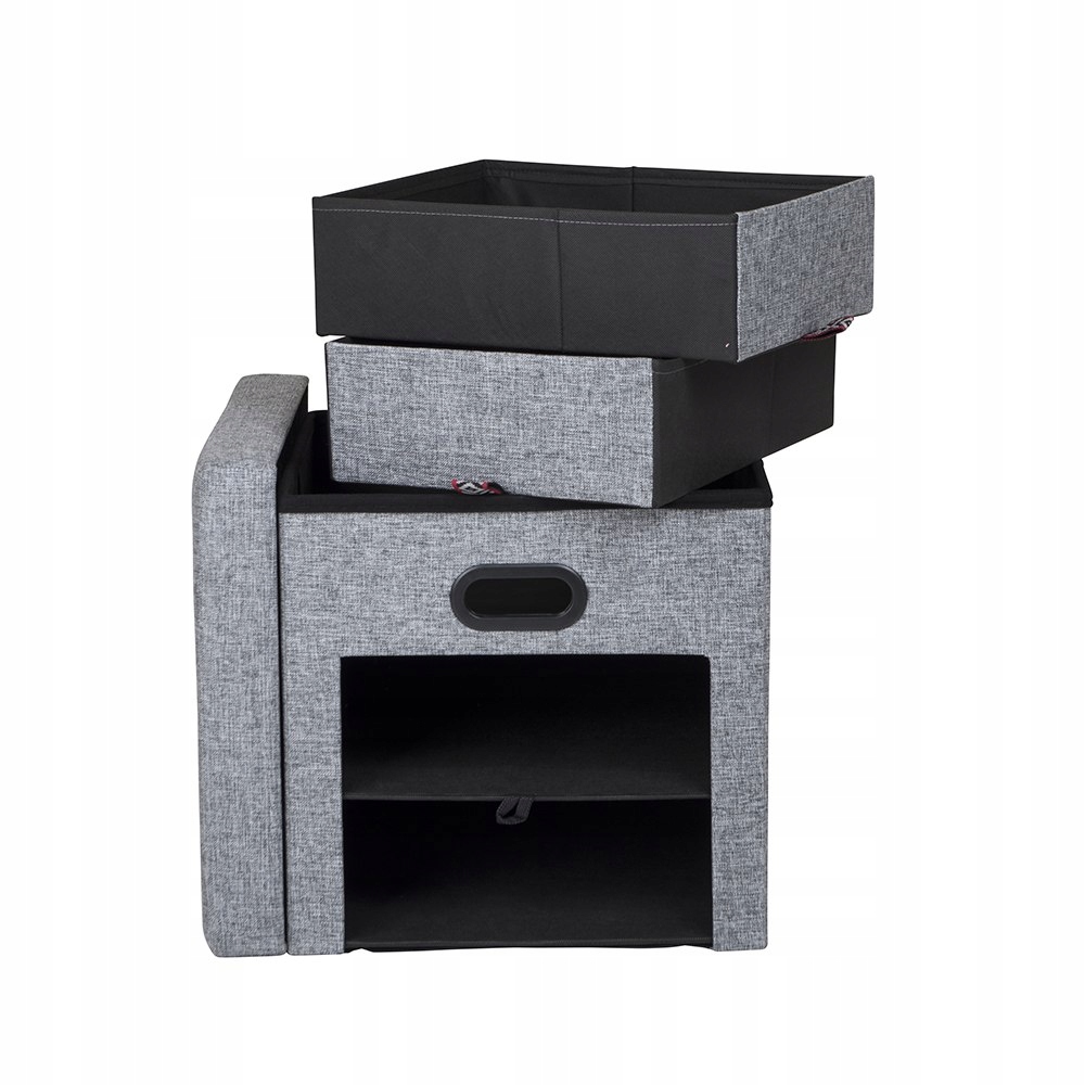 Pufa z szufladami szafka tekstylna 40x40x40cm Producent Bo-Camp