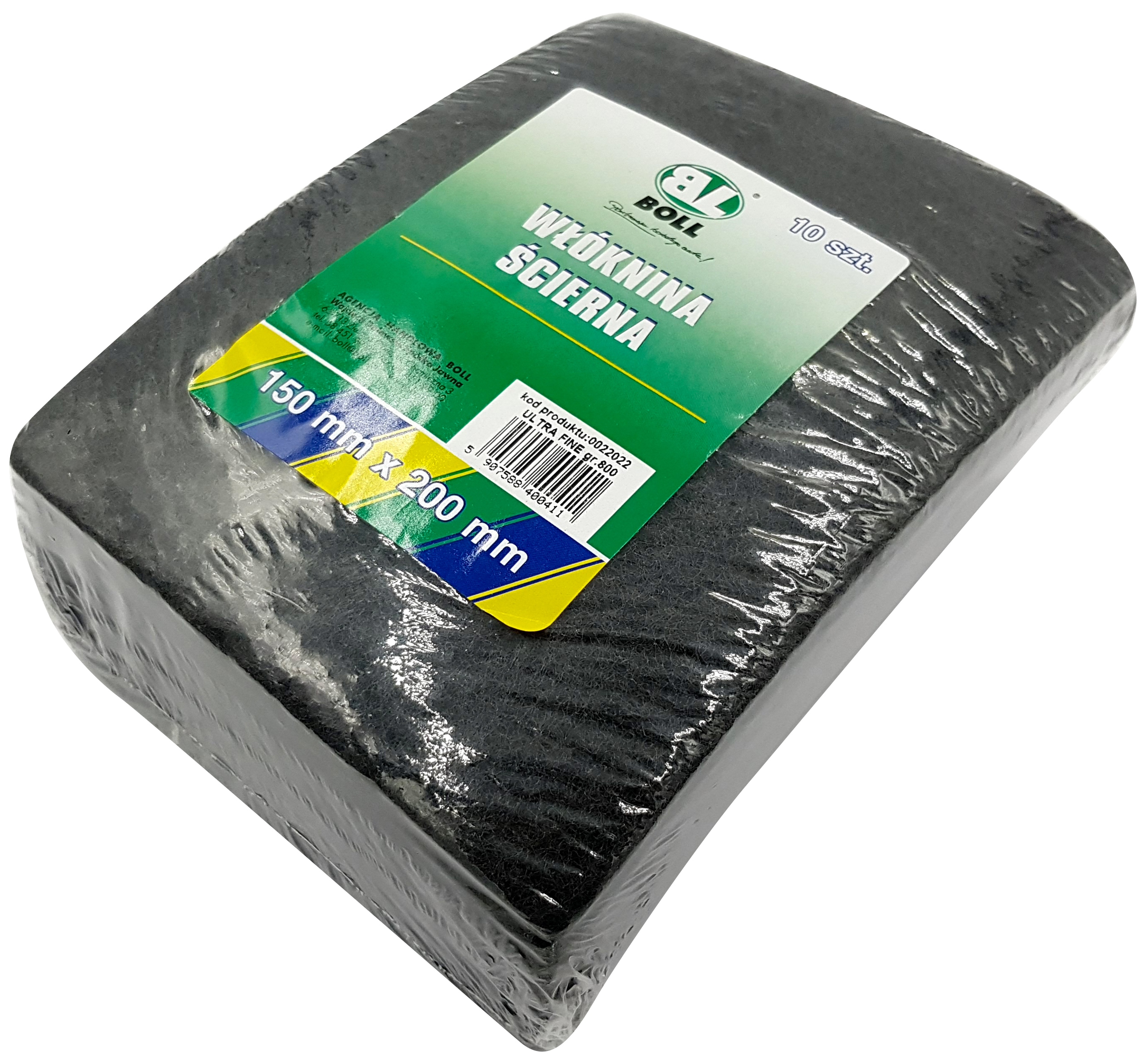 BOLL WŁÓKNINA ŚCIERNA 15x20CM 800 ULTRA FINE 10SZT