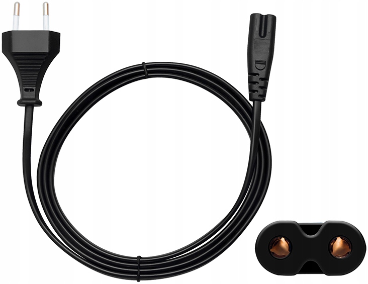 

Kabel zasilający laptop Euro 2pin C7 ósemka 5m