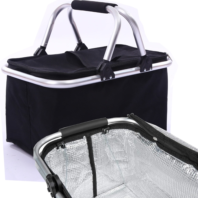 KOSZYK TERMICZNY KOSZYK PIKNIKOWY SKŁADANY ZAKUPY