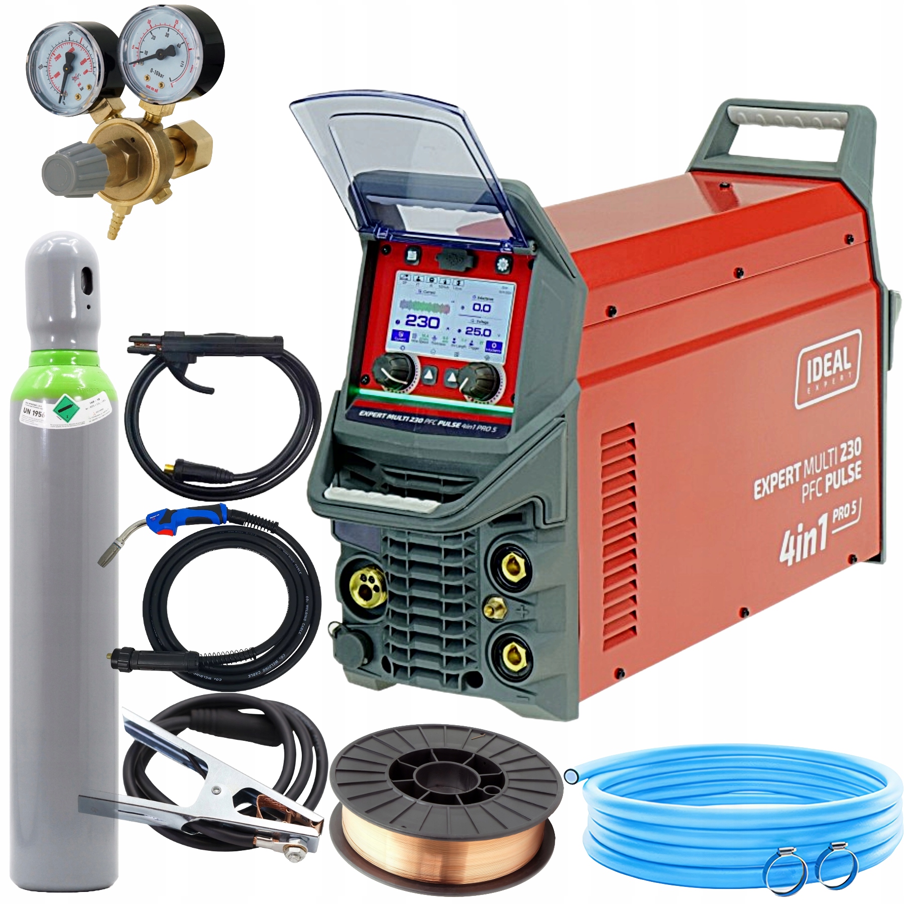 Expert Multi 230 Pfc Pulse 4in1 Pro5 Spawarka Mig Tig Mma Ac/dc zestaw
